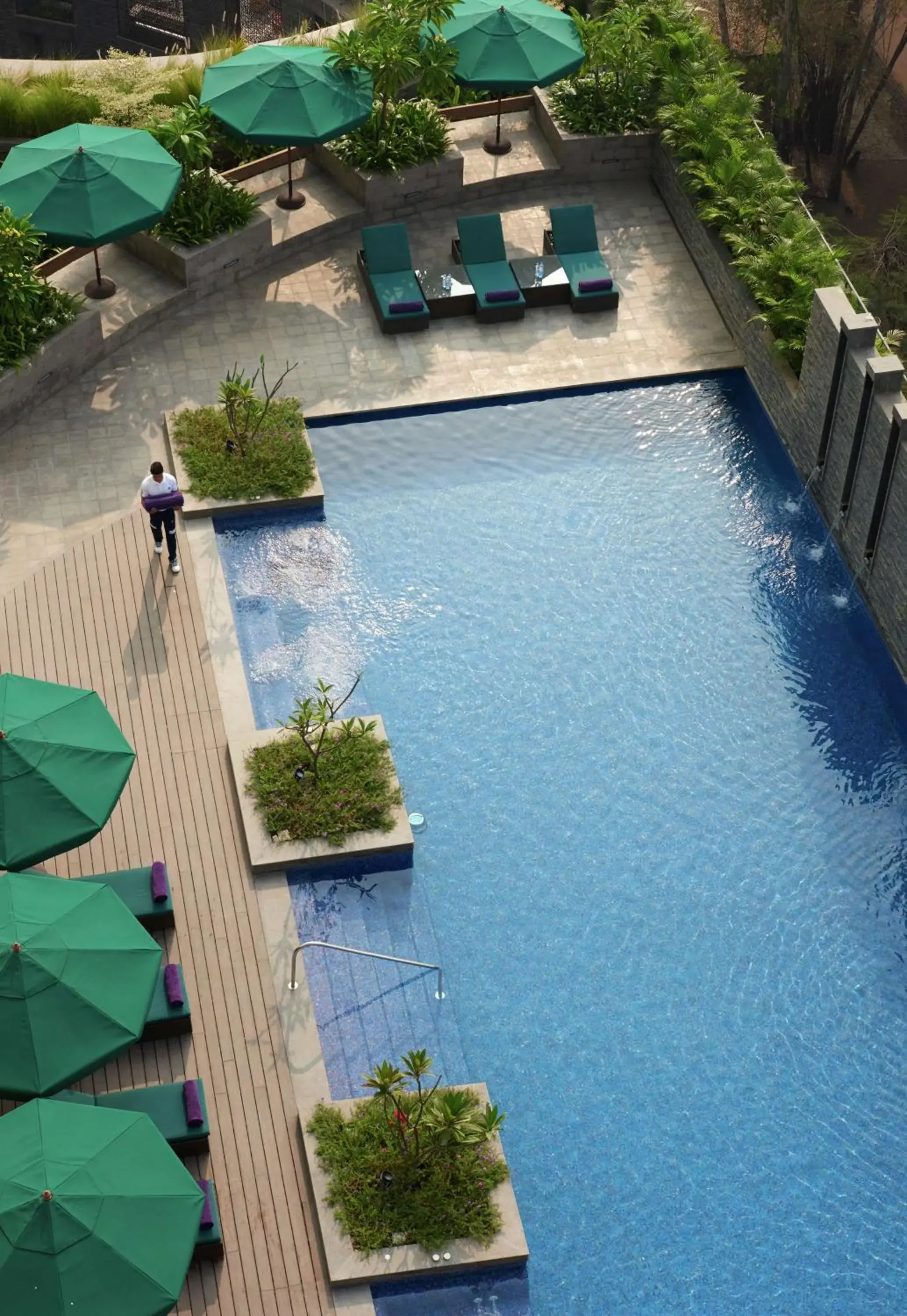 Pool view in Conrad Pune Pool view in Conrad Pune