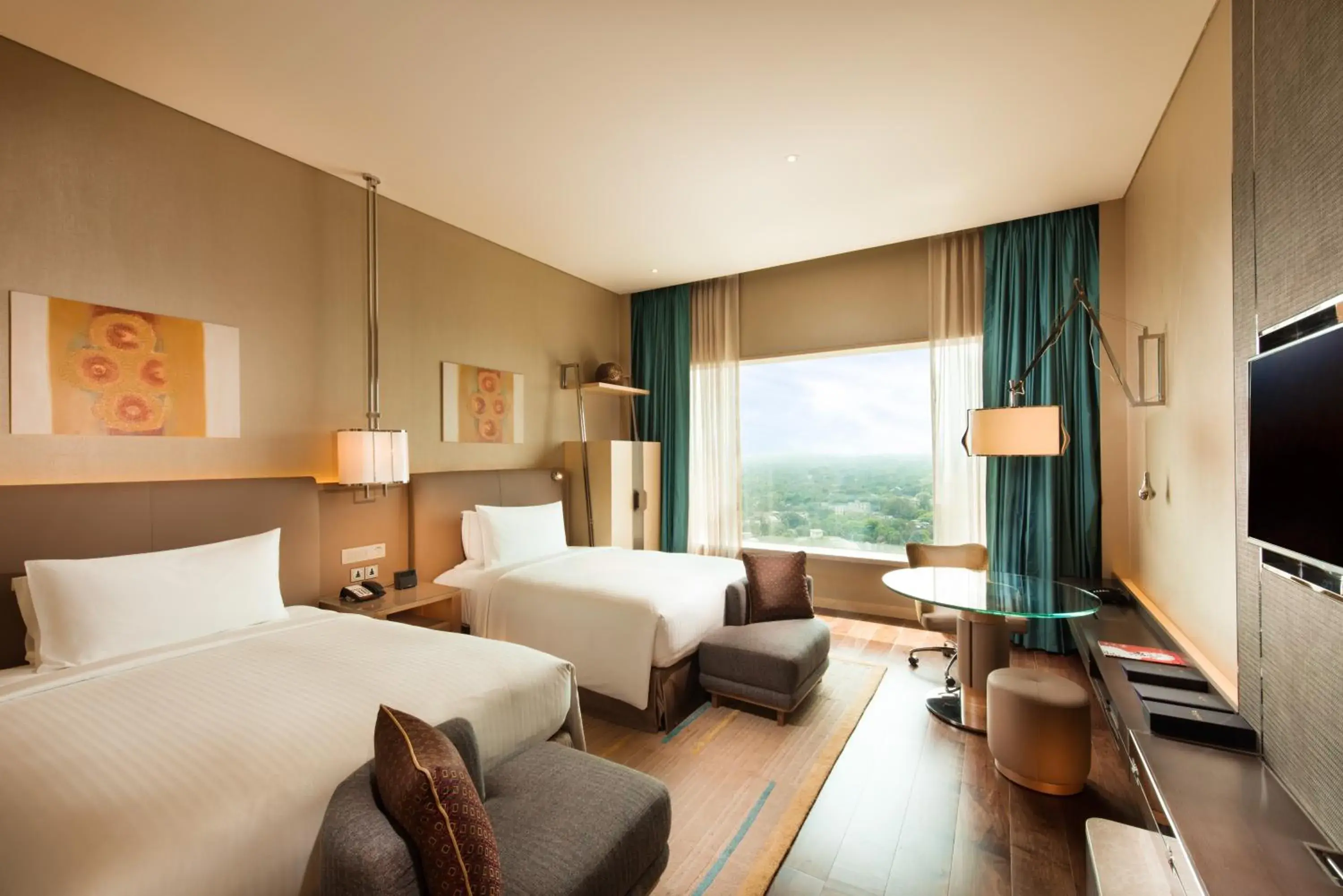 Deluxe Queen Room with Two Queen Beds - single occupancy in Conrad Pune Deluxe Queen Room with Two Queen Beds - single occupancy in Conrad Pune