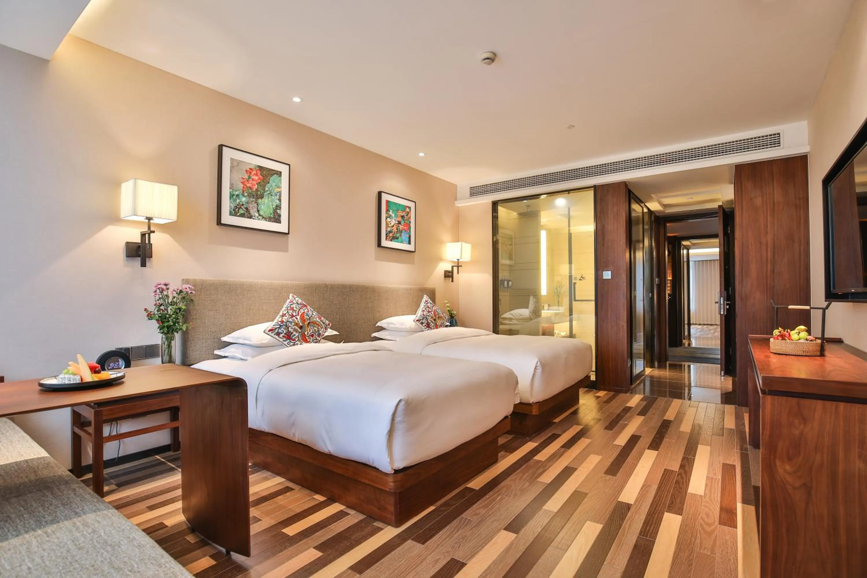 Superior Twin Room in SSAW Boutique Hotel Qidong Tiansheng