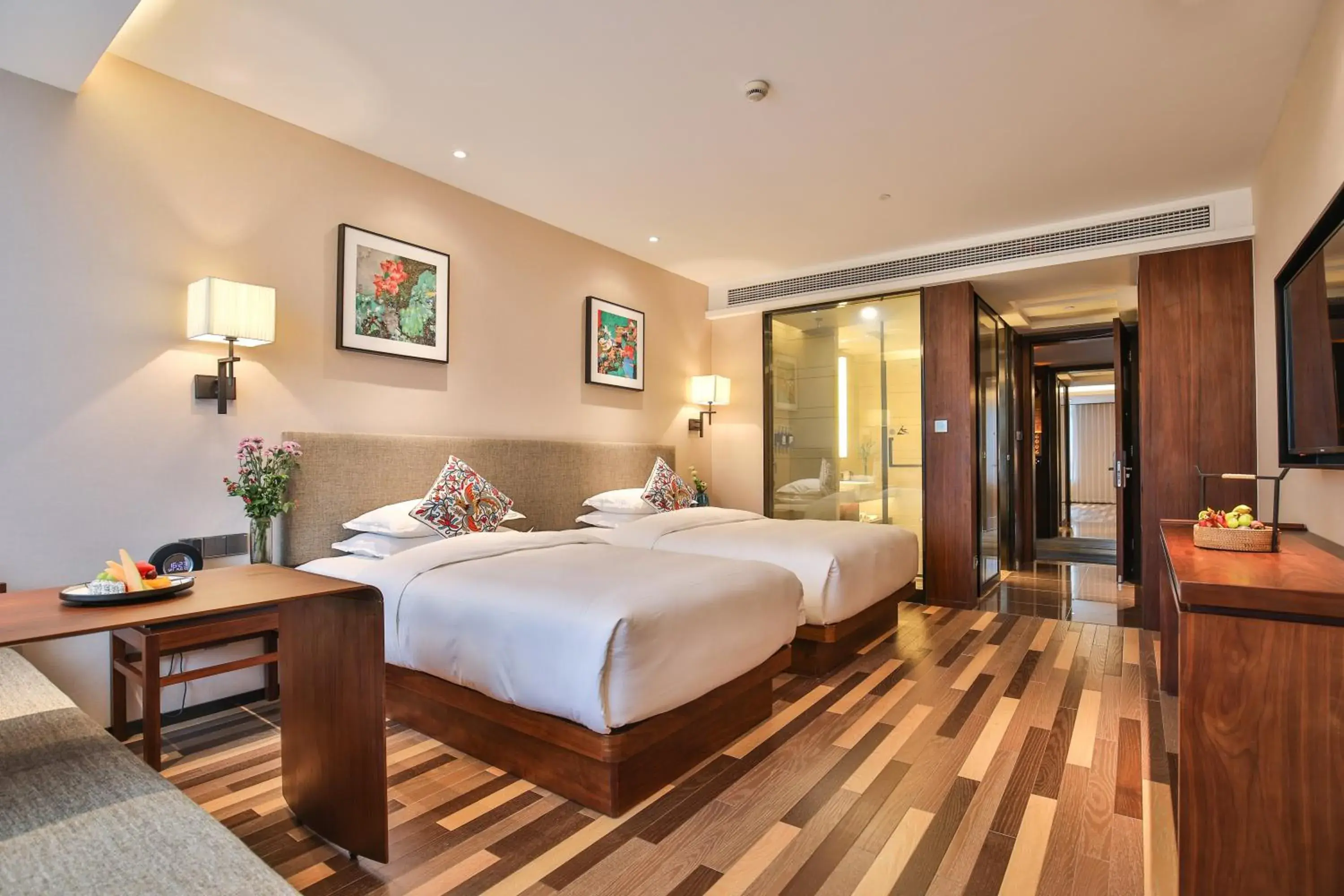 Superior Twin Room in SSAW Boutique Hotel Qidong Tiansheng Superior Twin Room in SSAW Boutique Hotel Qidong Tiansheng