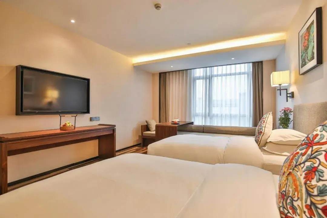 Deluxe Twin Room in SSAW Boutique Hotel Qidong Tiansheng Deluxe Twin Room in SSAW Boutique Hotel Qidong Tiansheng