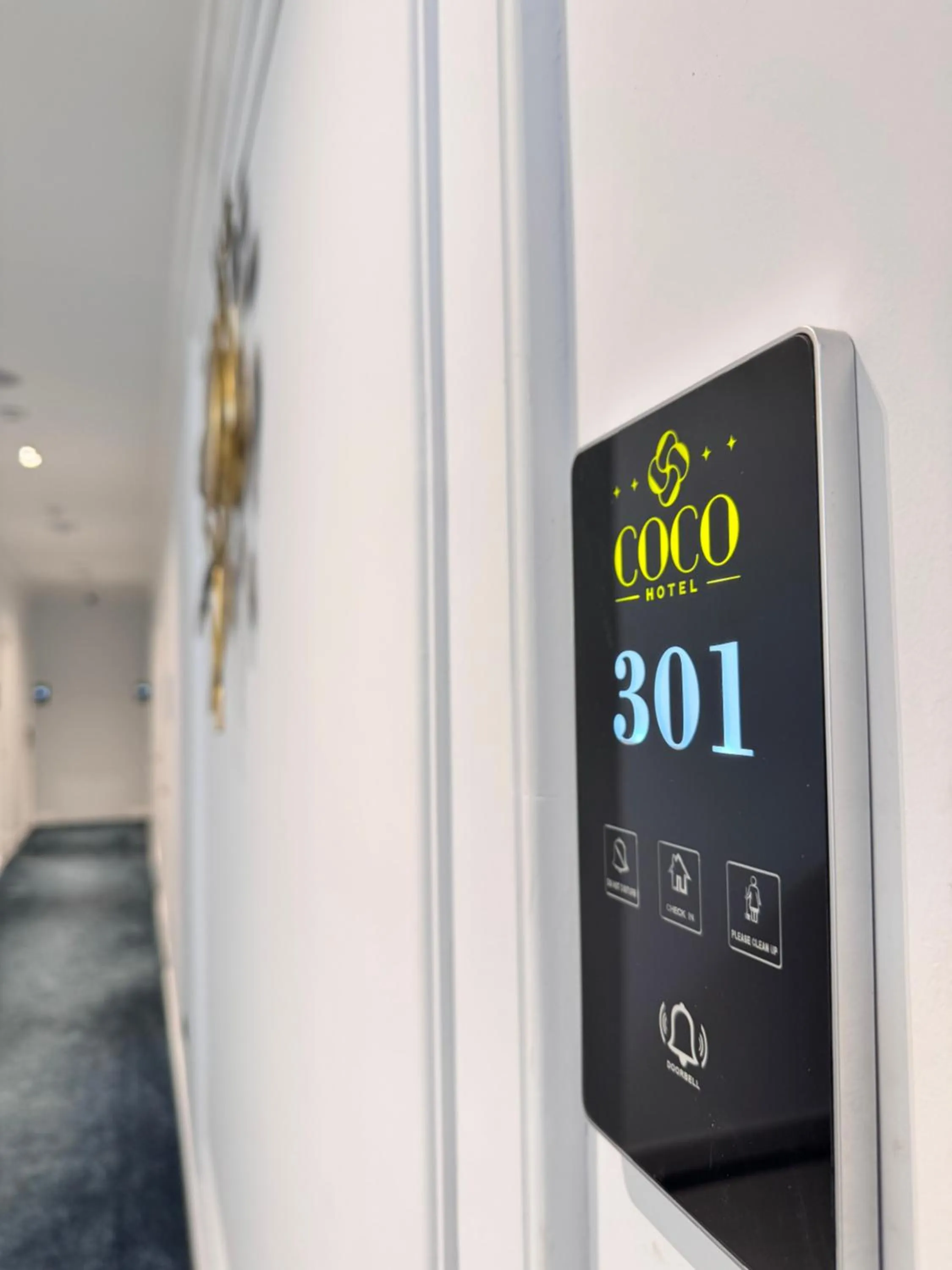 Text overlay in Coco Hotel Tashkent