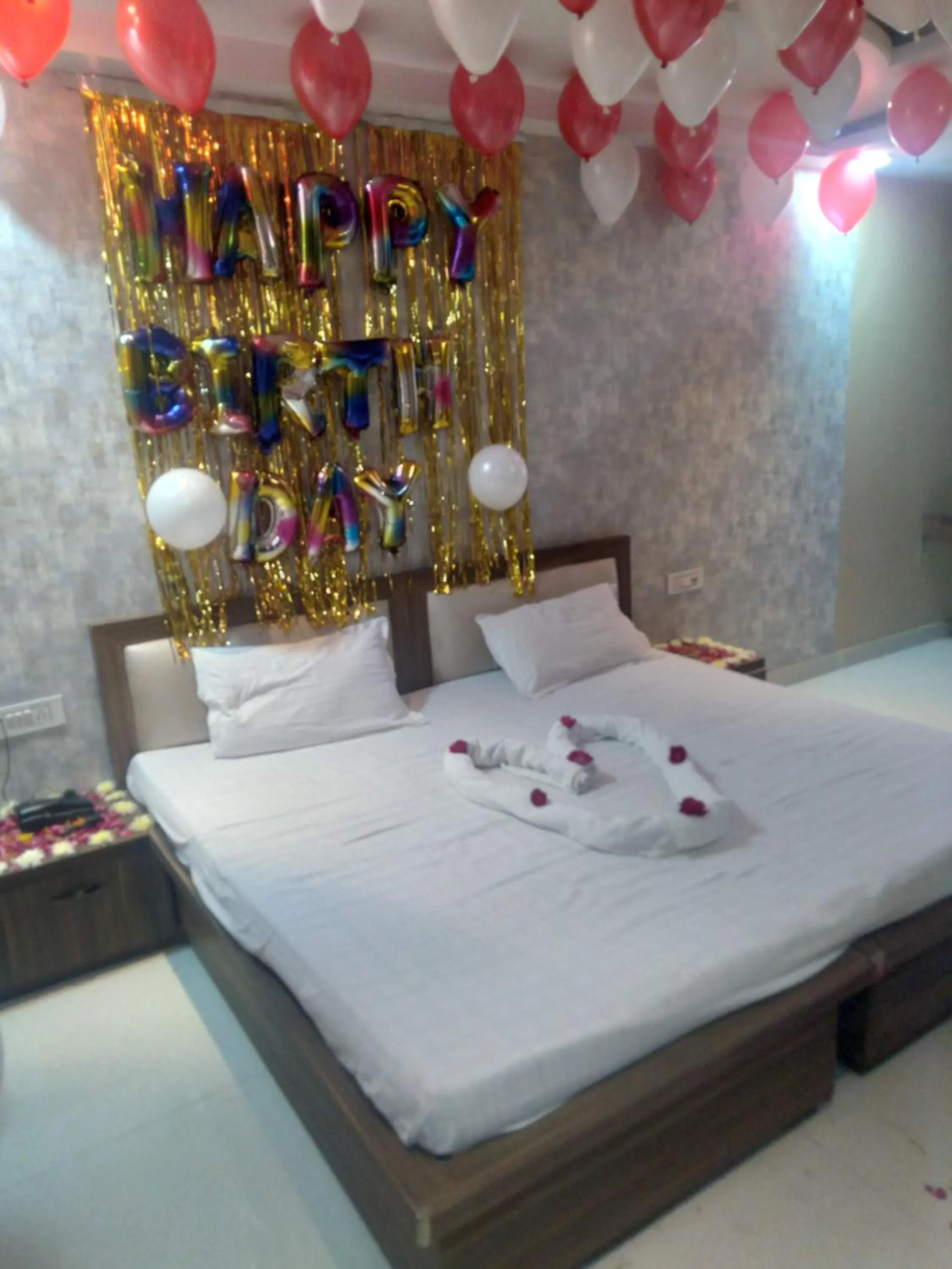 Bed in The Moody Moon Hotel