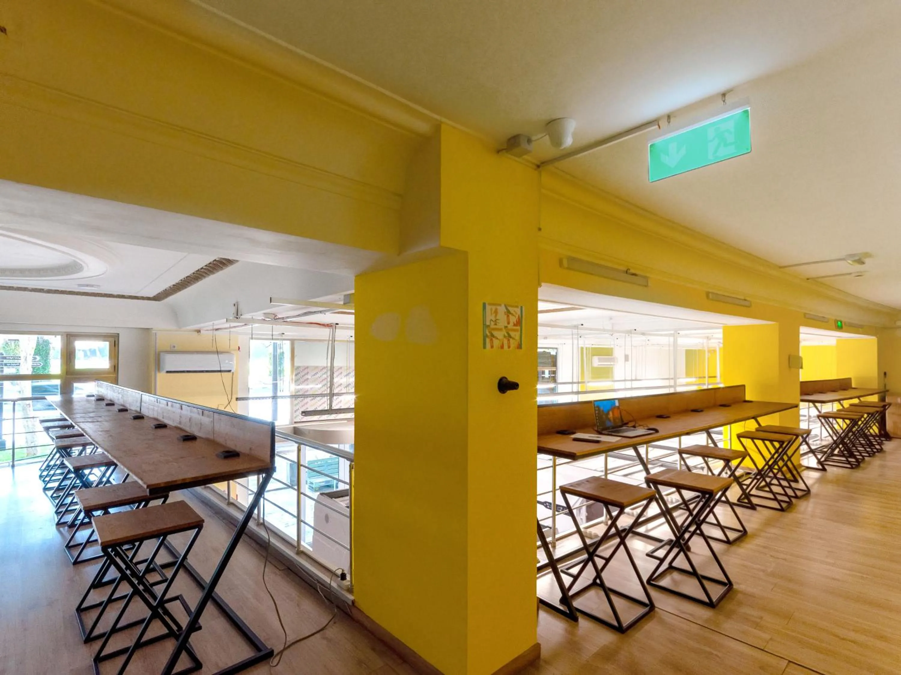 Communal lounge/ TV room in Capsule Hotel Happy lounge