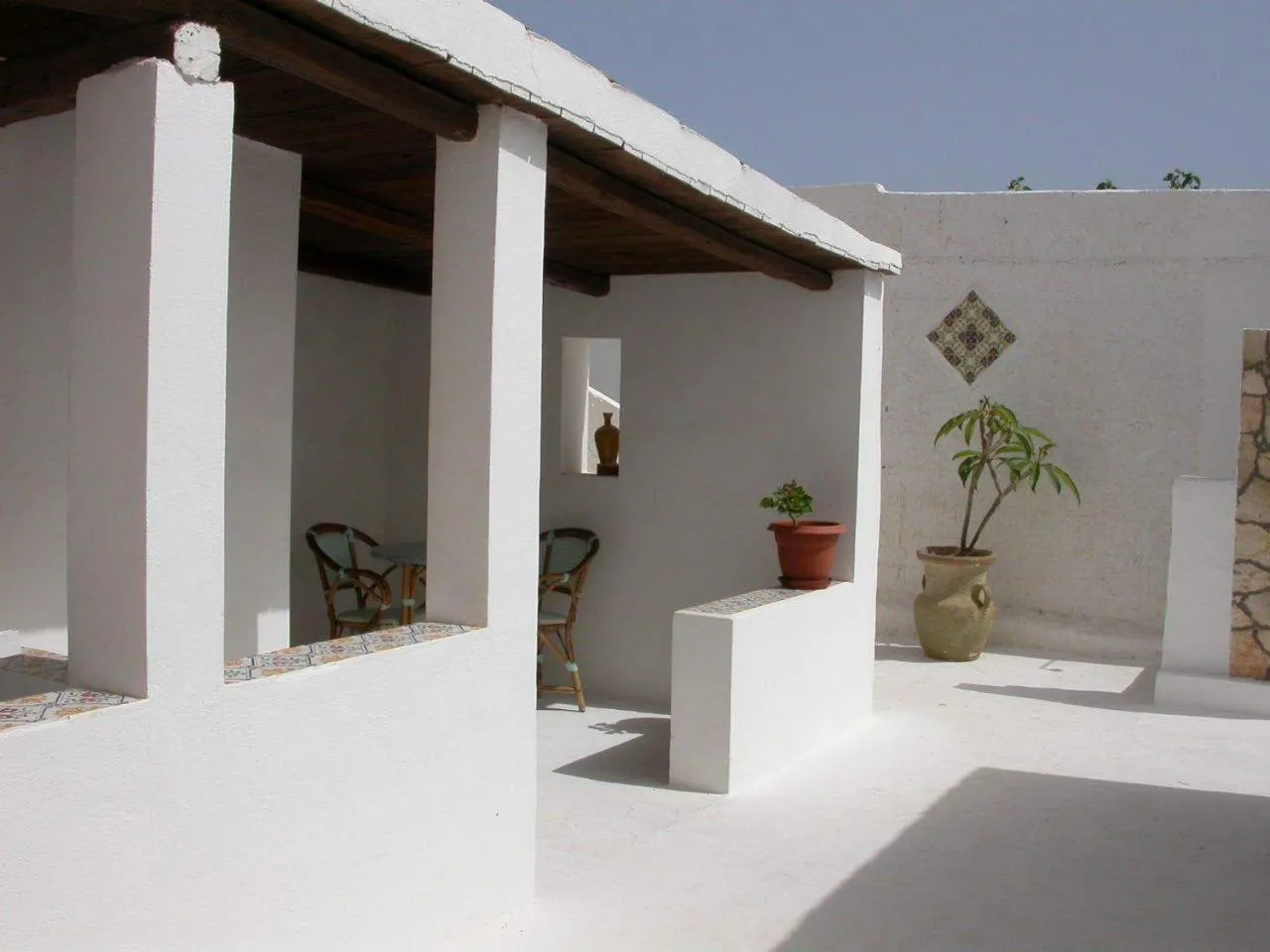 Patio in Hotel Macondo