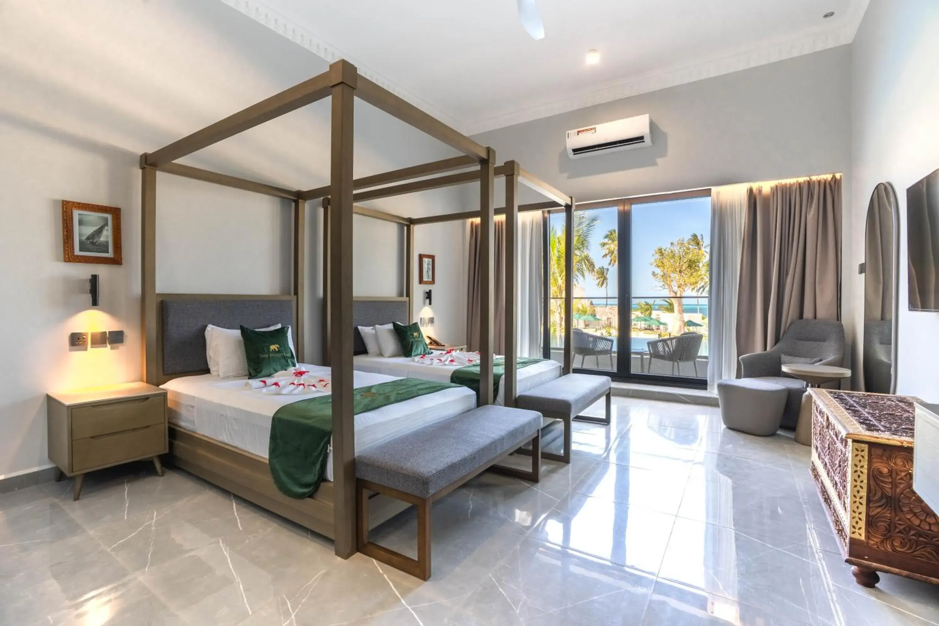 Twin Room with Patio, Sea View and Private Walk-In Pool - single occupancy in Tembo Kiwengwa Resort Twin Room with Patio, Sea View and Private Walk-In Pool - single occupancy in Tembo Kiwengwa Resort