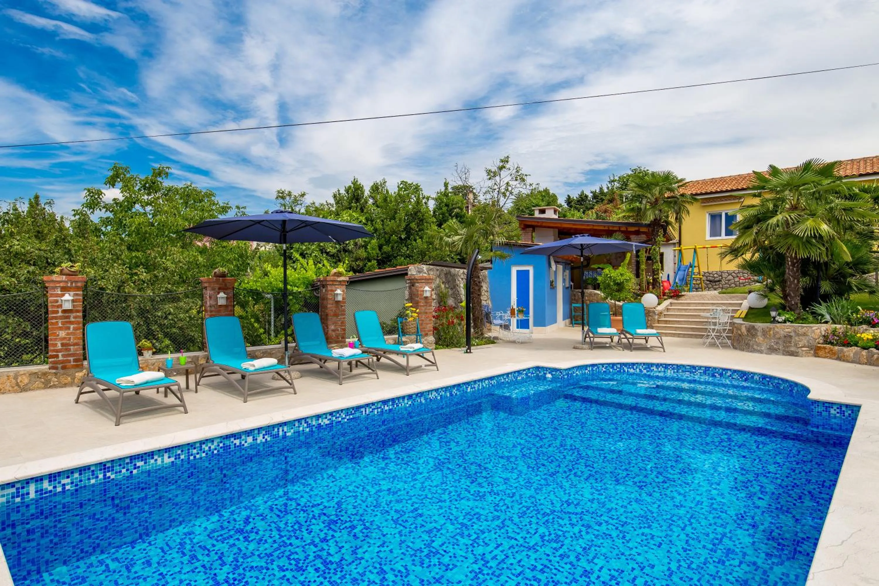 Pool view in Apartment Patricia Rijeka