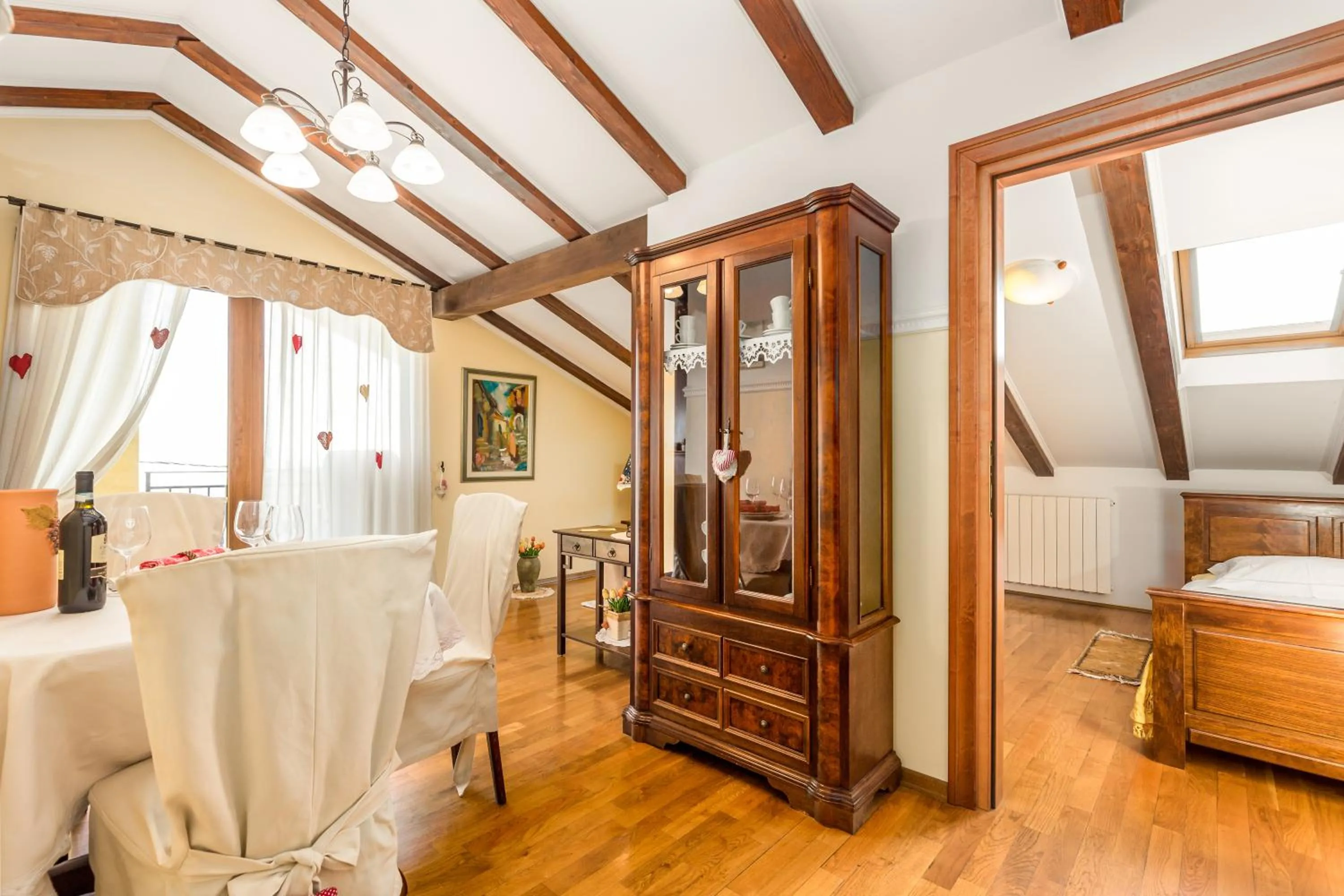 Living room, Bed in Apartment Patricia Rijeka