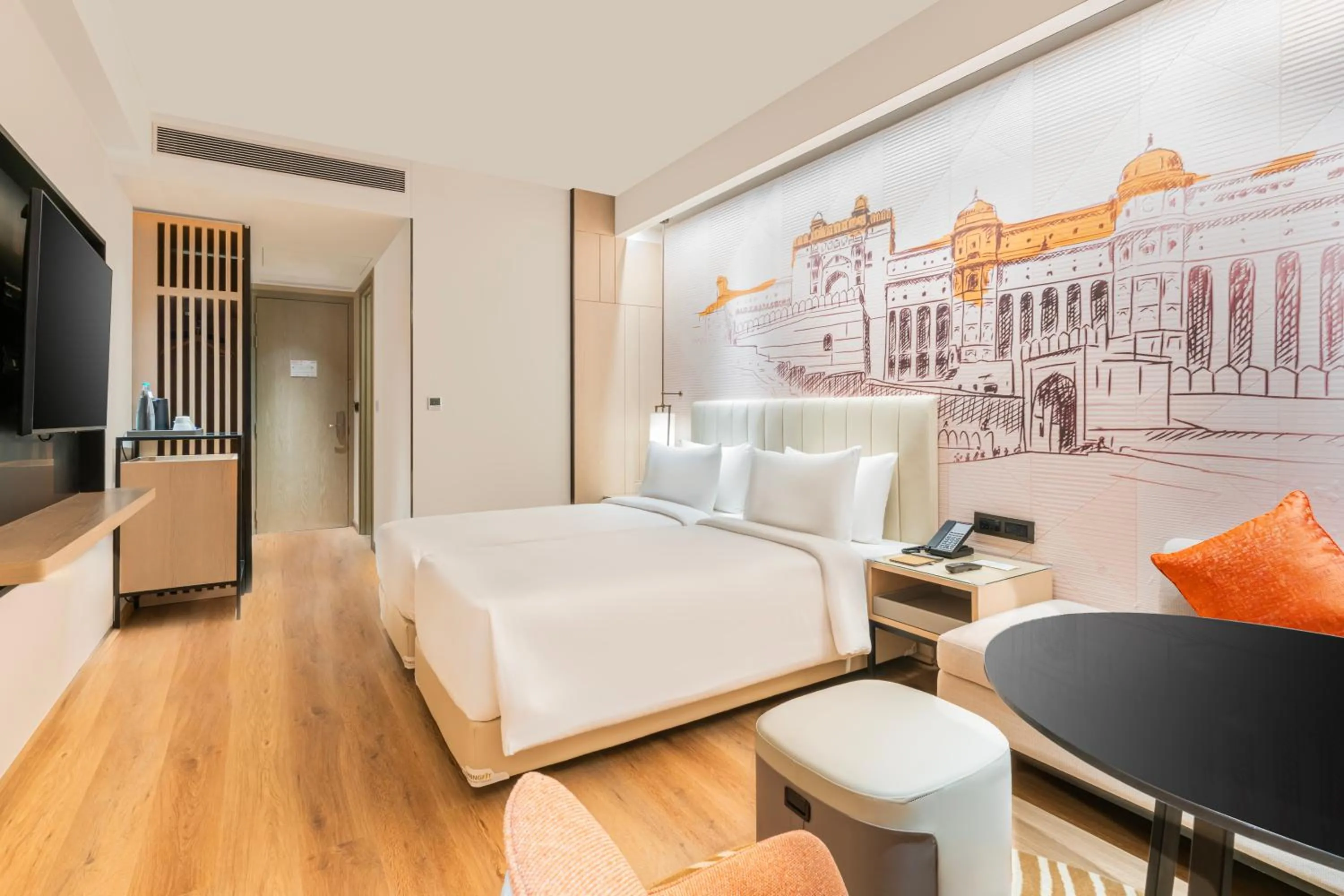 Bedroom, Bed in Sarovar Premiere Alwar