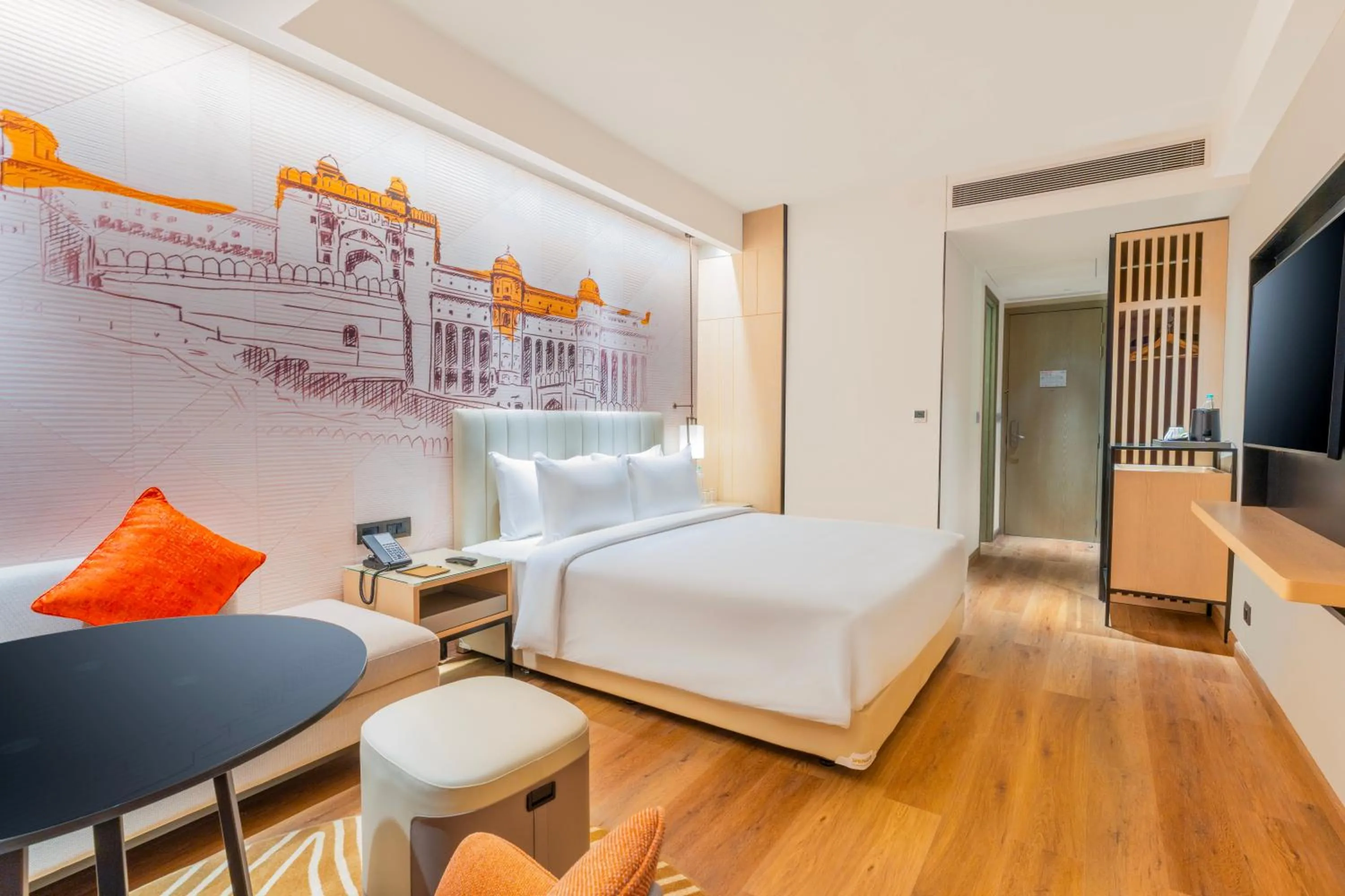 Bedroom, Bed in Sarovar Premiere Alwar