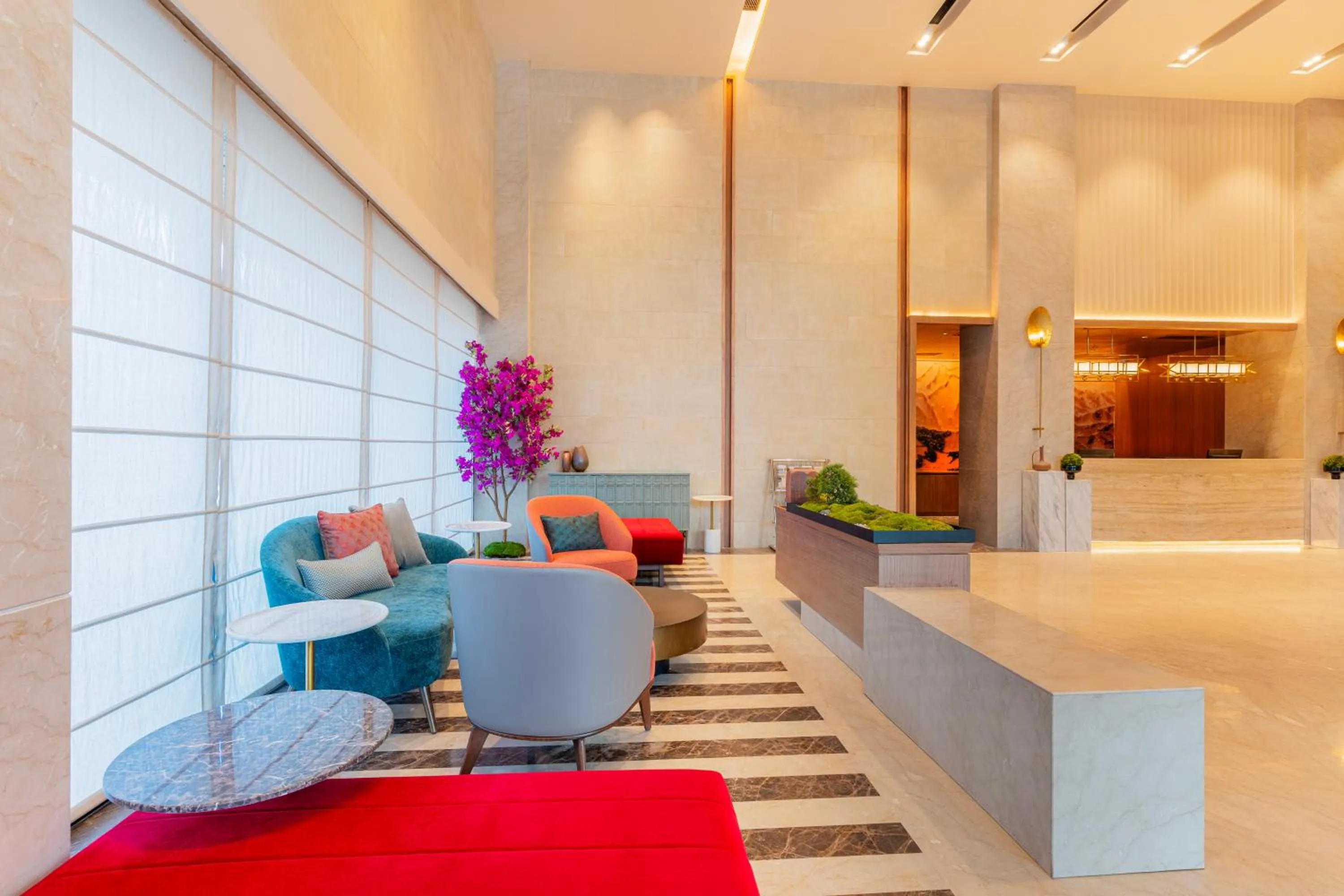 Seating area in Sarovar Premiere Alwar