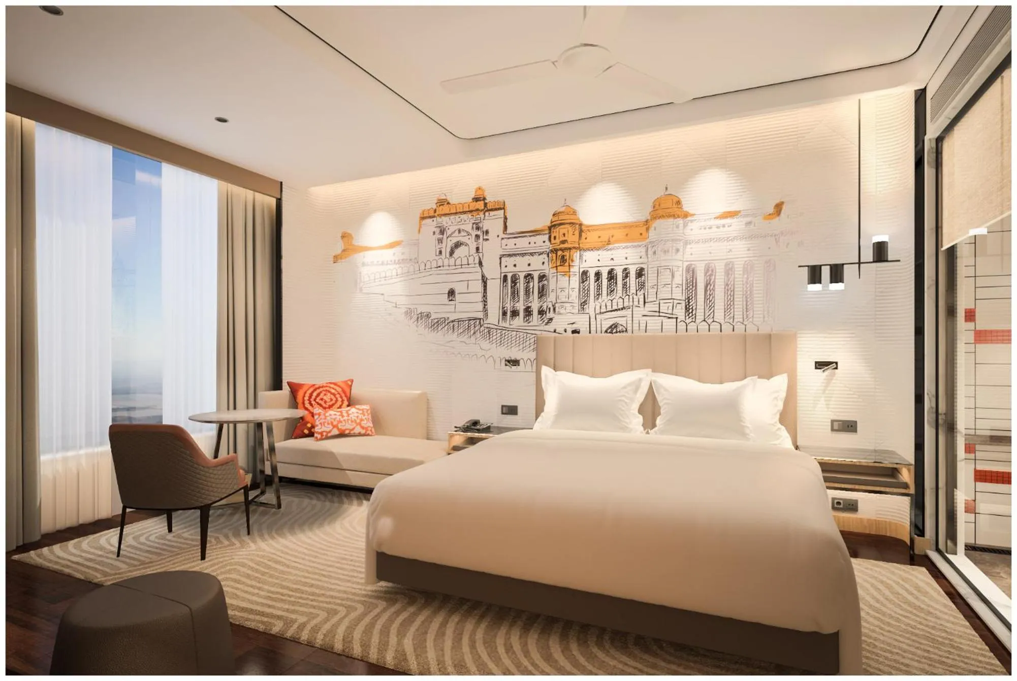 Bedroom, Bed in Sarovar Premiere Alwar