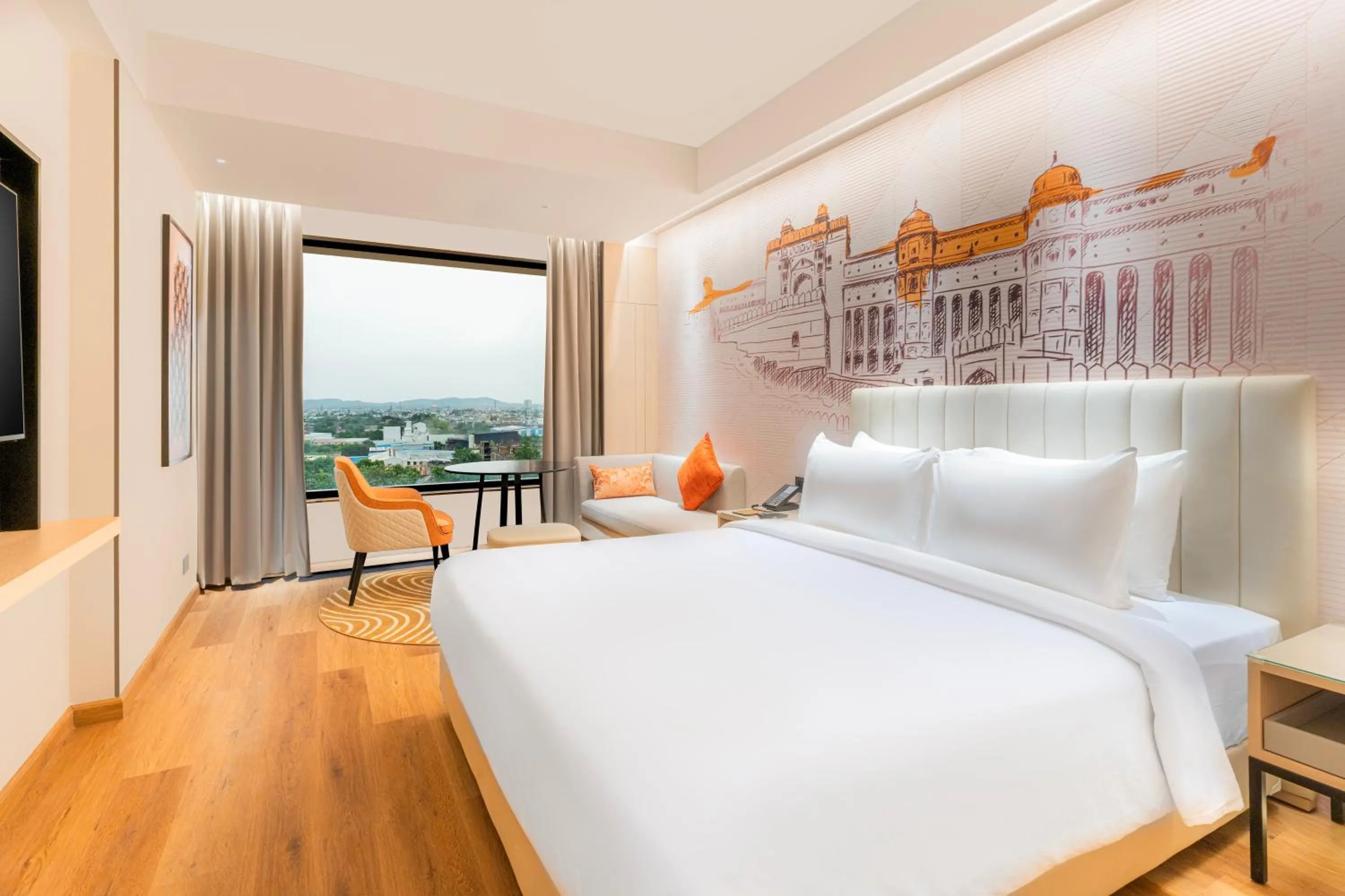 Bedroom, Bed in Sarovar Premiere Alwar
