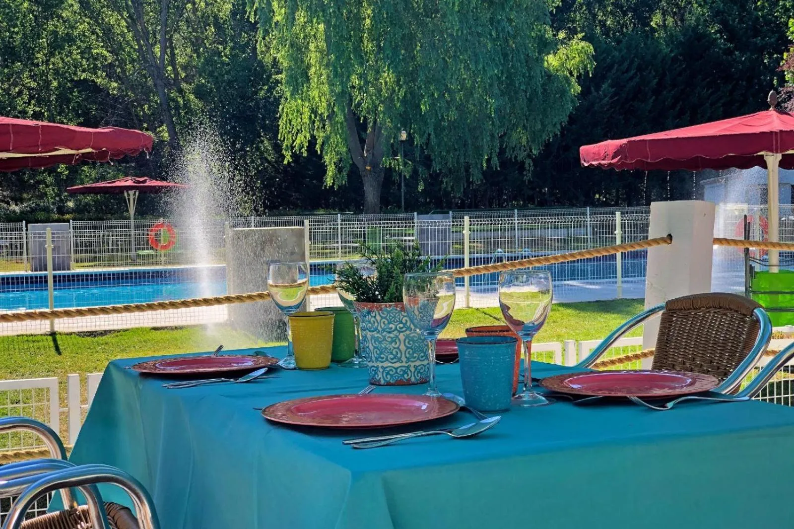 Pool view in Hotel Resort Cueva del Fraile