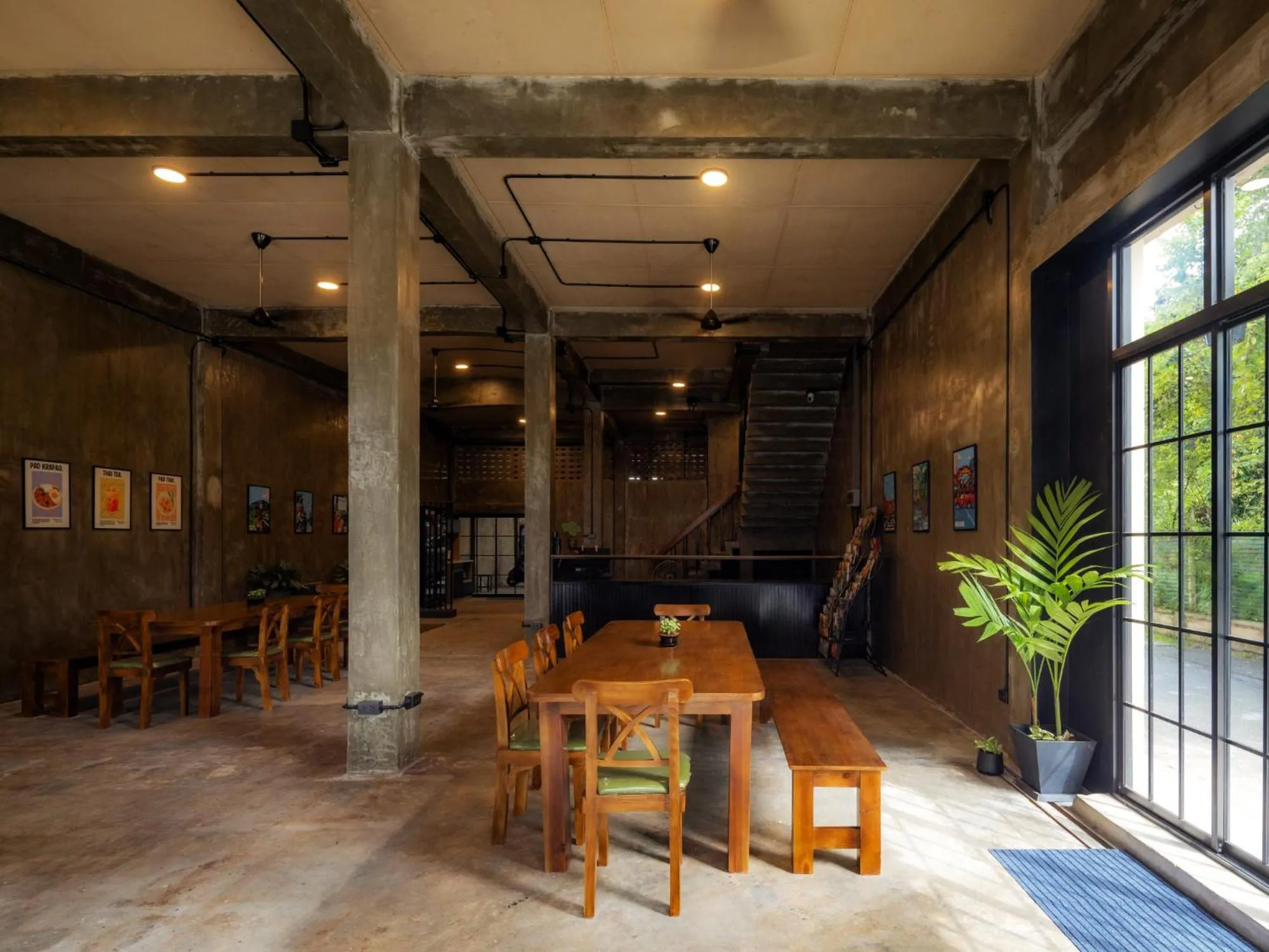 Living room in Lanna Loft Hostel