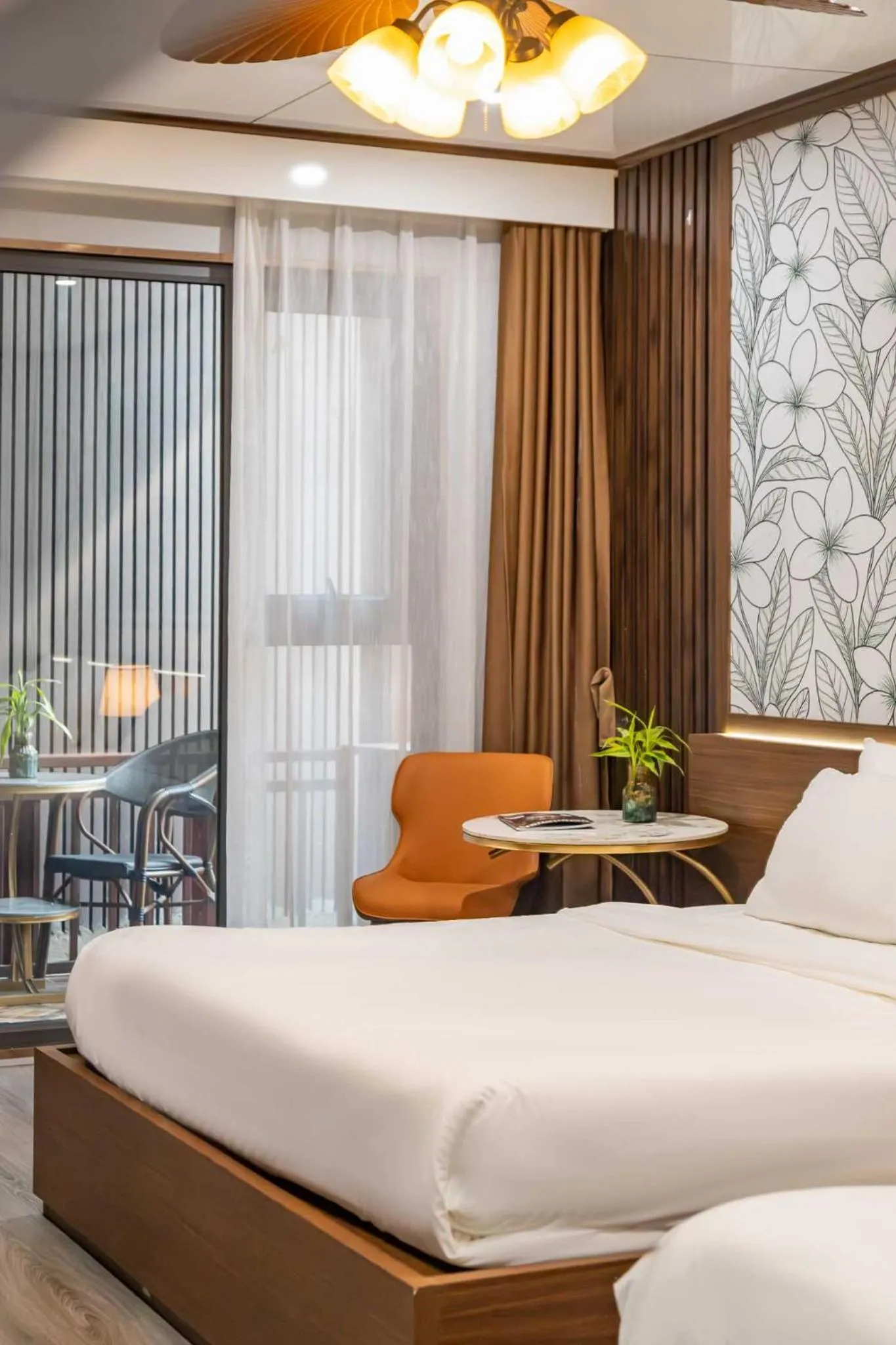 Seating area, Bed in Champa Phan Boutique Hotel
