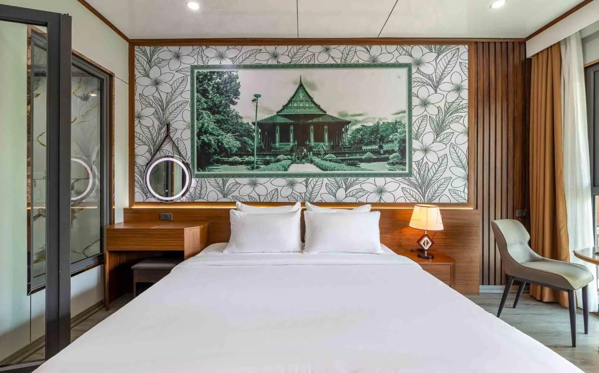 Bed in Champa Phan Boutique Hotel