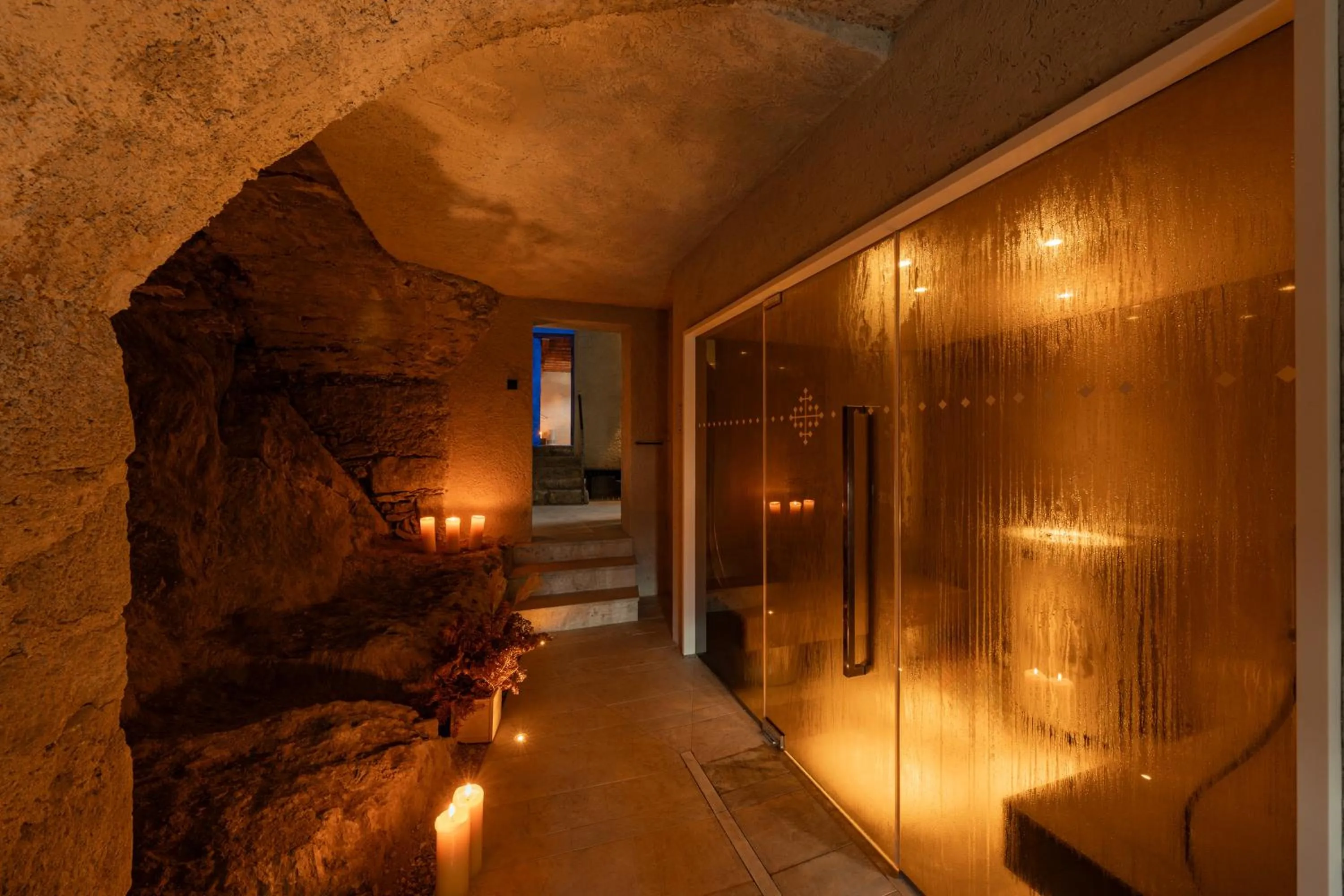 Steam room in Castel Badia - The Leading Hotels of the World