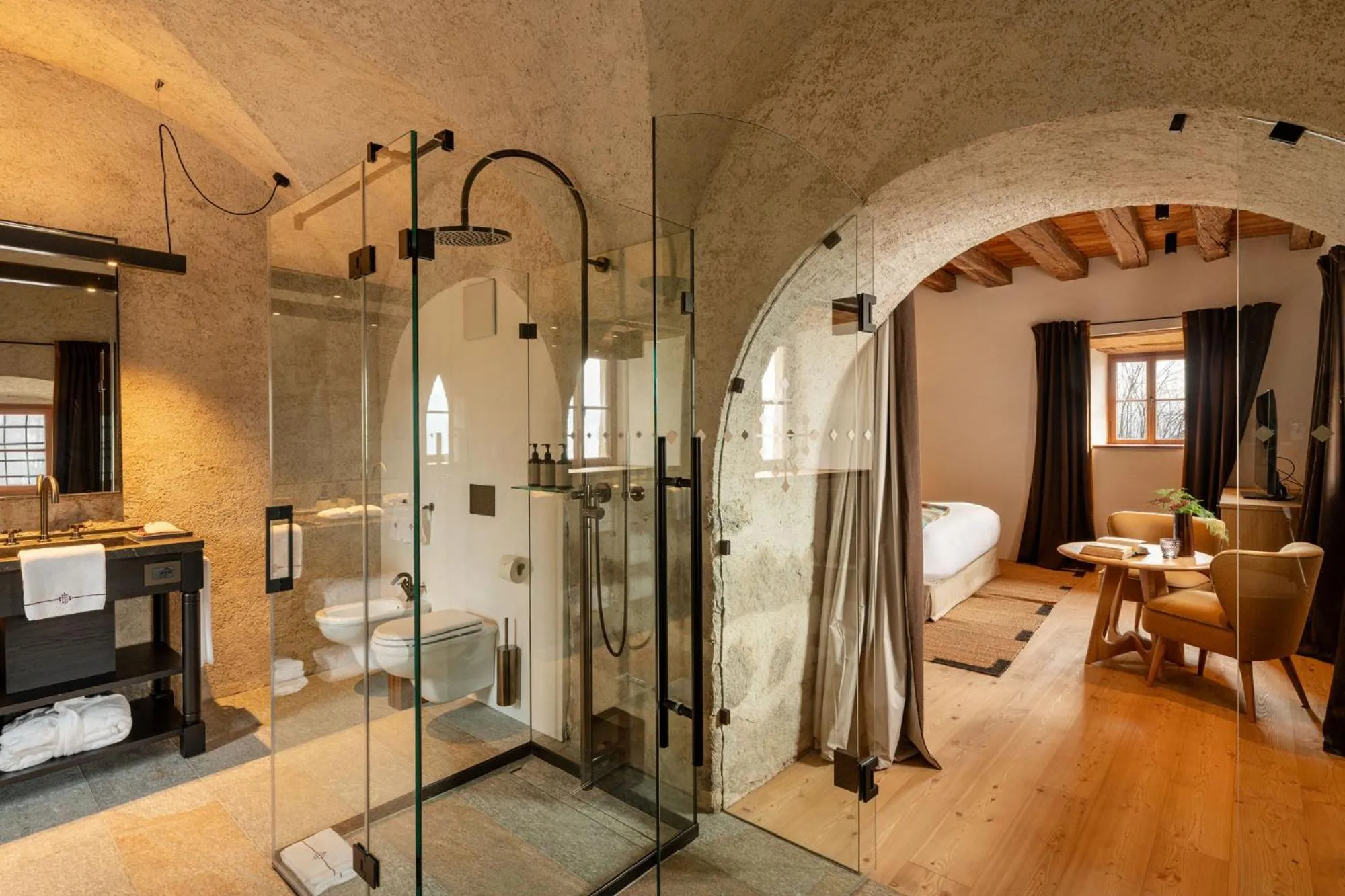 Bathroom in Castel Badia - The Leading Hotels of the World
