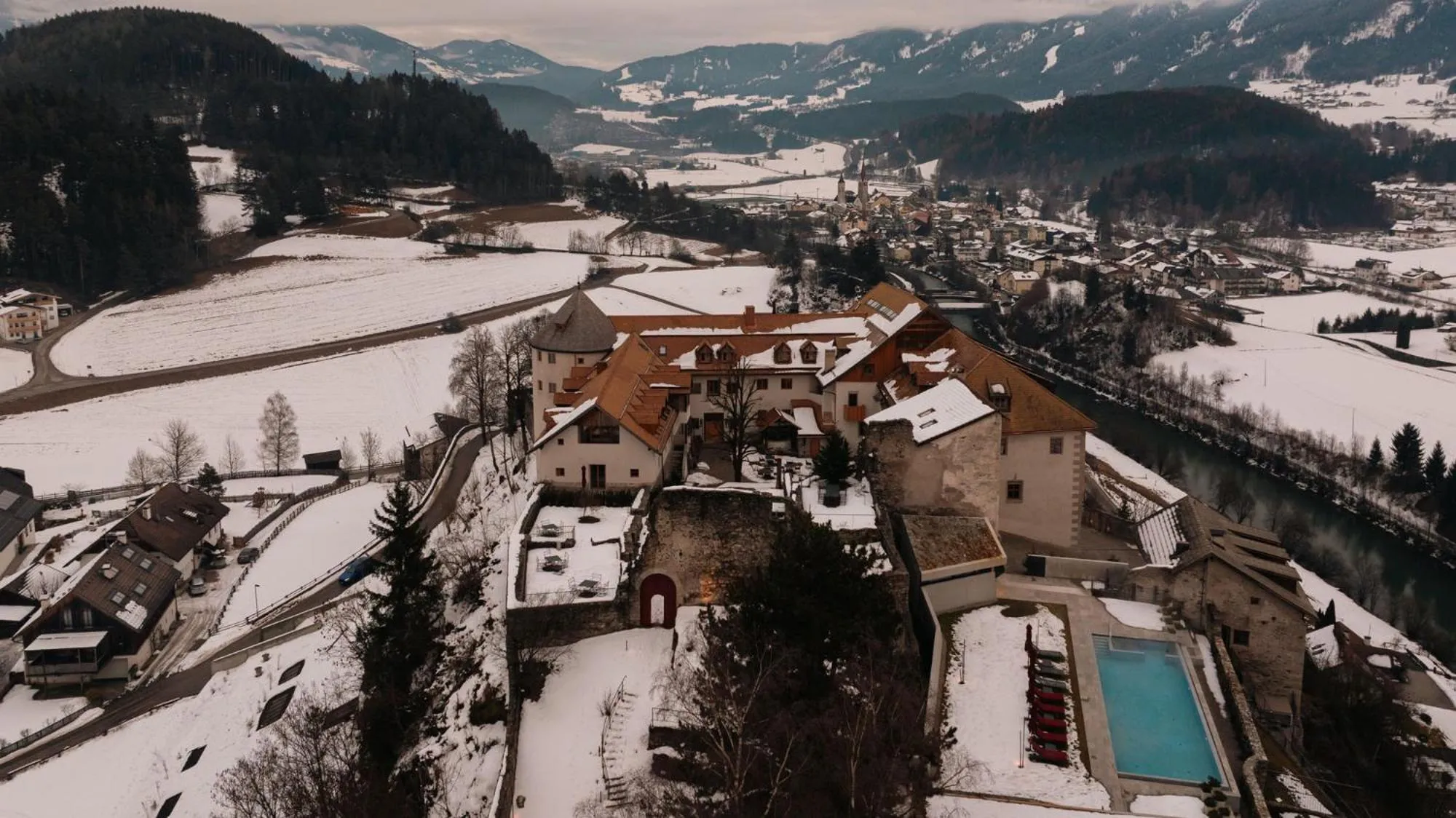 Bird's eye view in Castel Badia - The Leading Hotels of the World