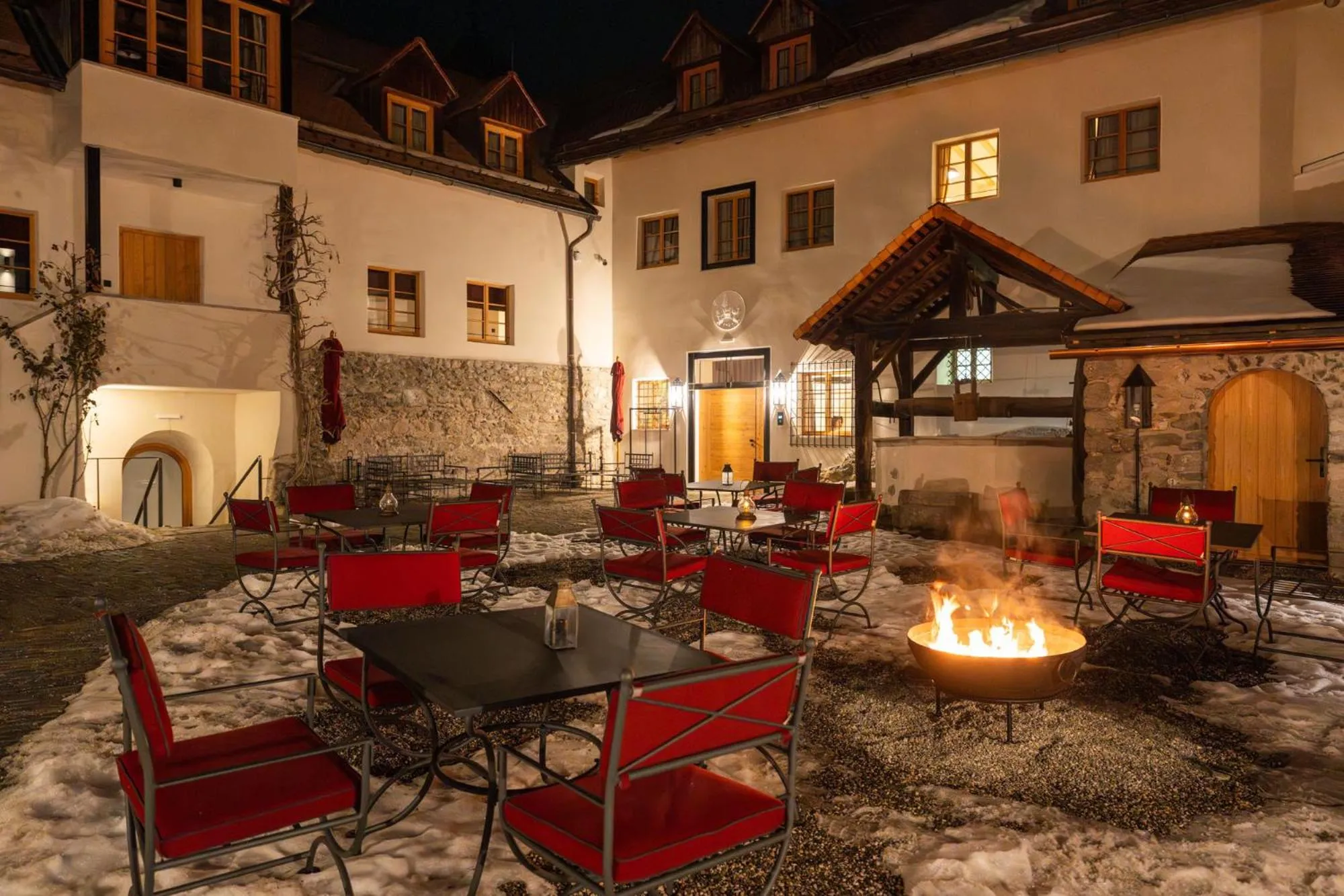 Patio in Castel Badia - The Leading Hotels of the World