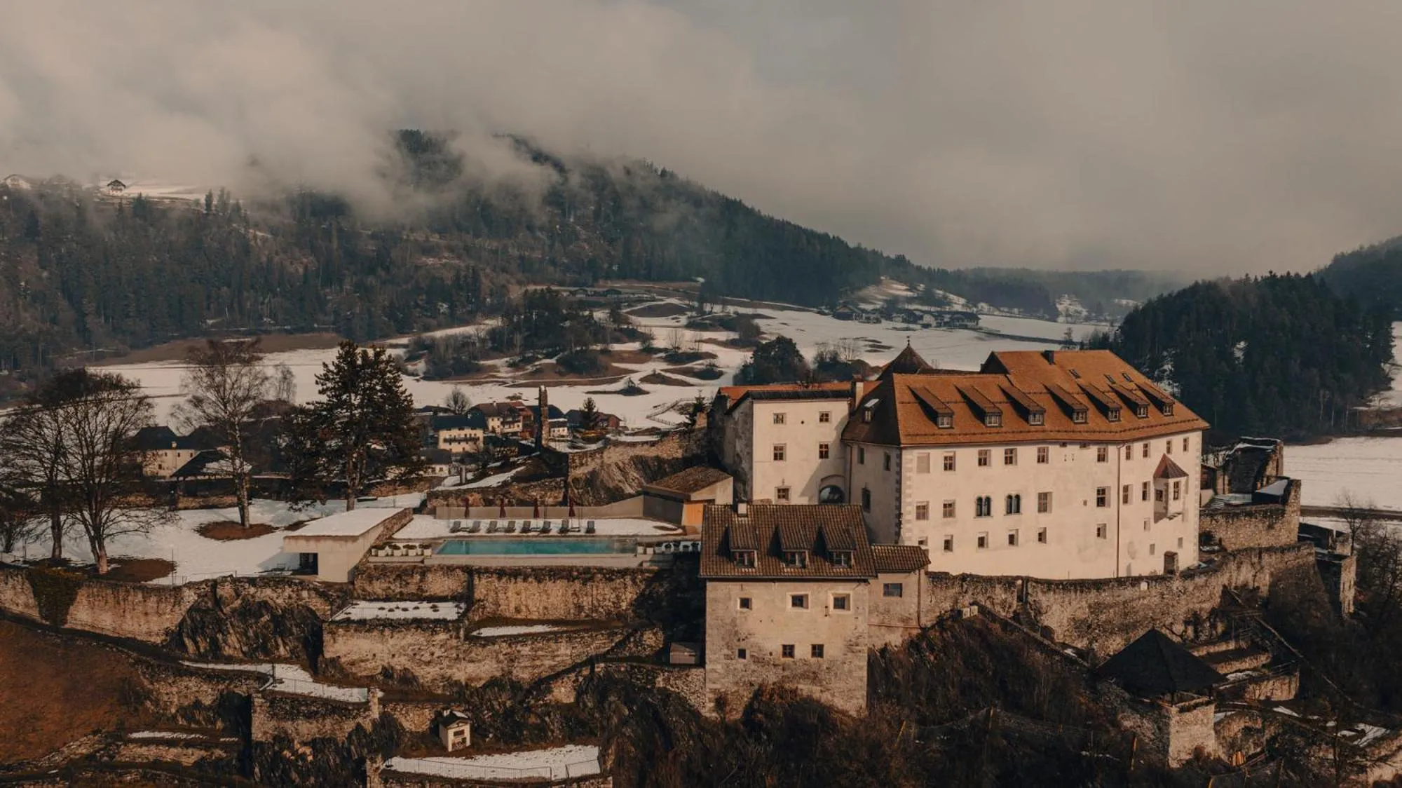 Bird's eye view in Castel Badia - The Leading Hotels of the World