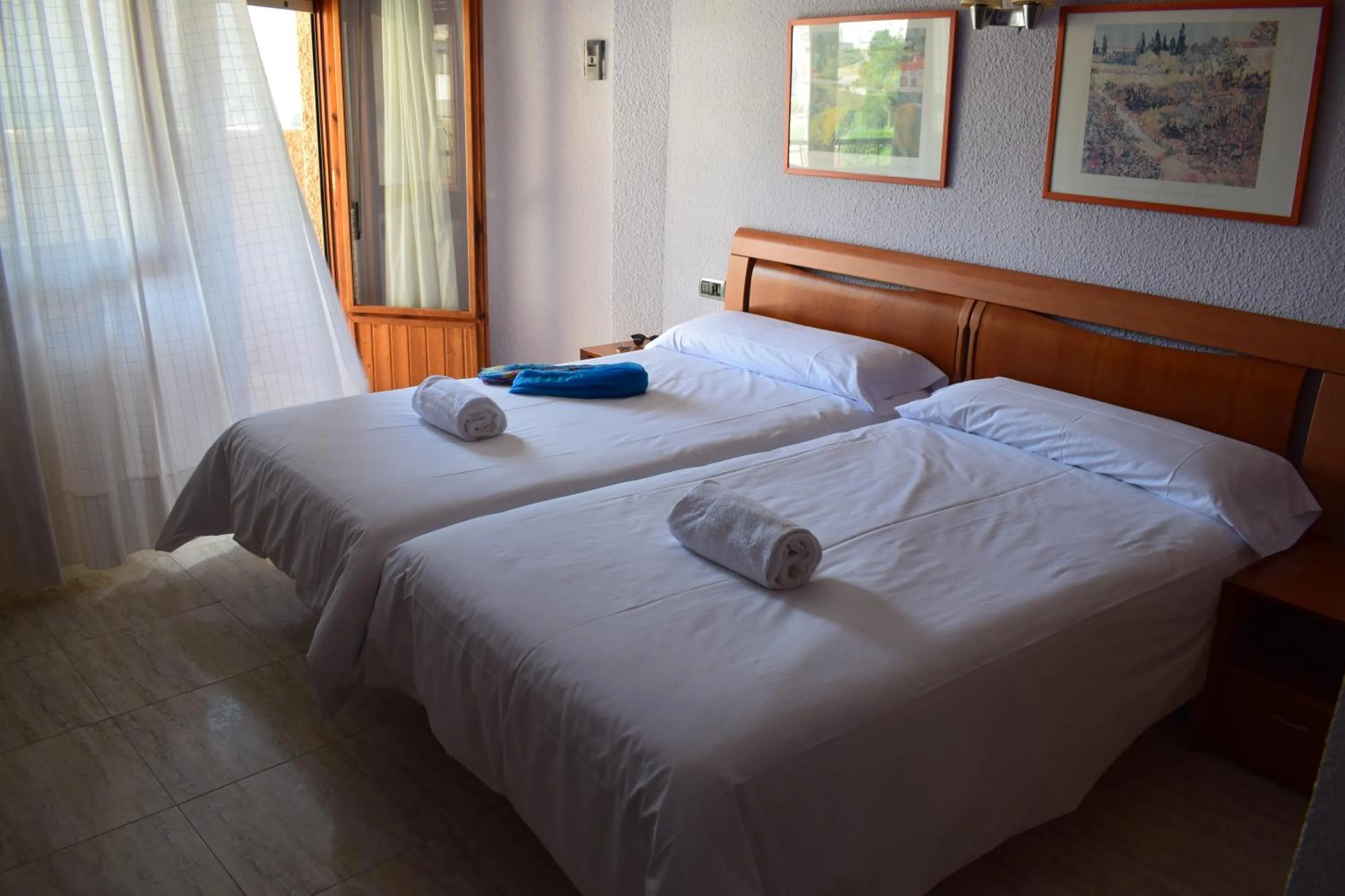 Bed in Hotel Restaurante Felipe II