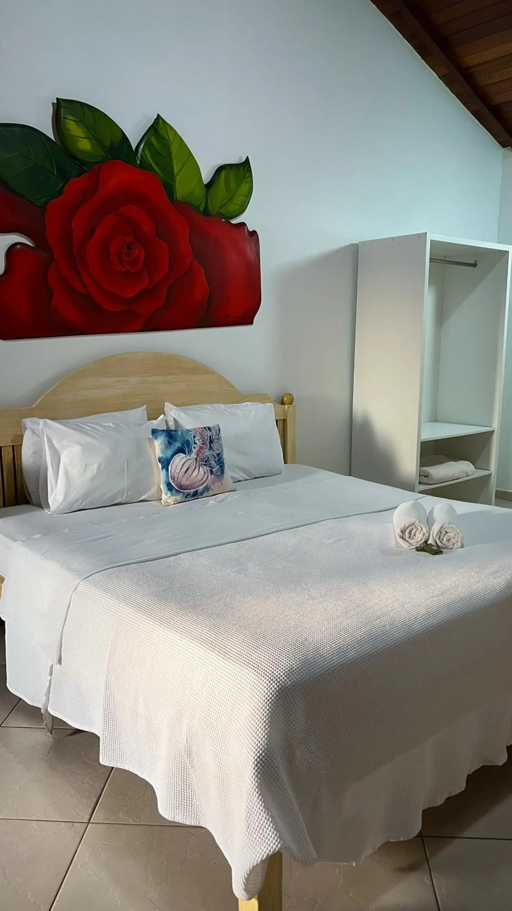 Bed in Pousada Praia e Conforto