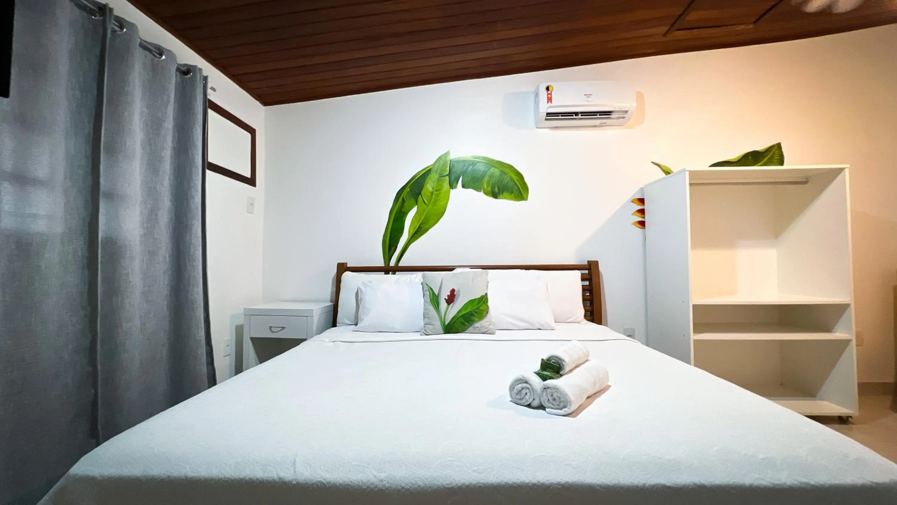 Bed in Pousada Praia e Conforto