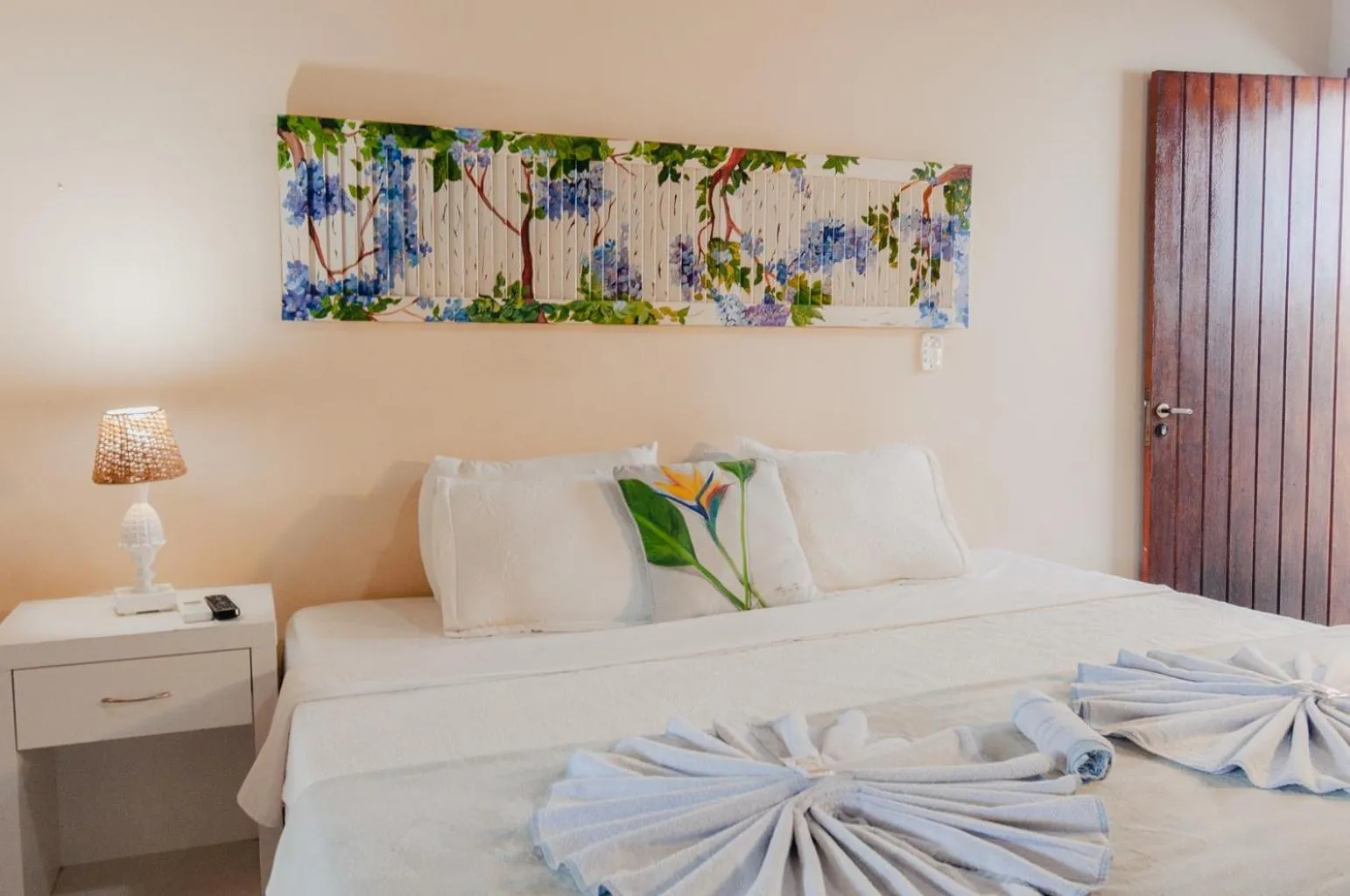 Bed in Pousada Praia e Conforto