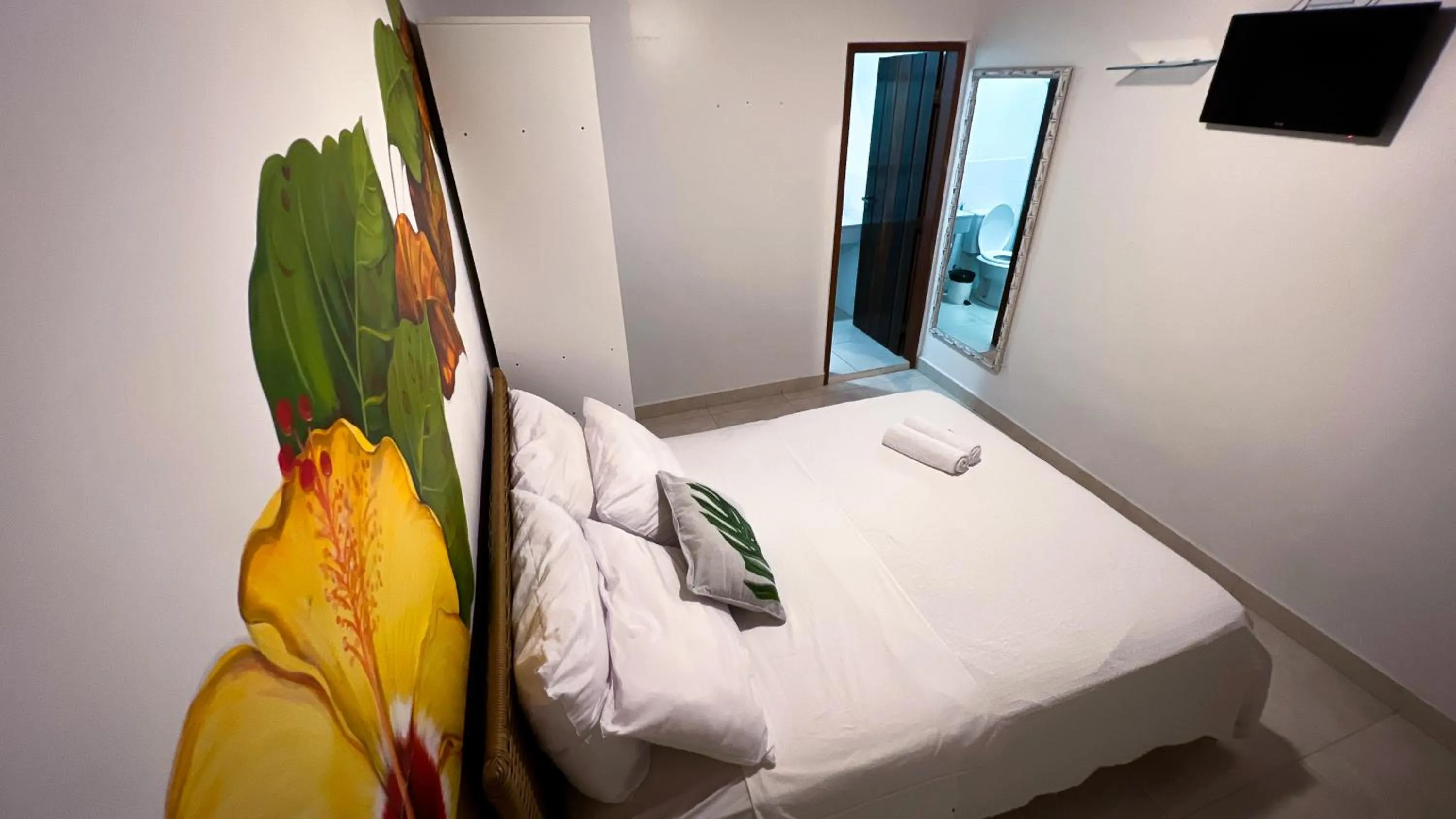 Bed in Pousada Praia e Conforto