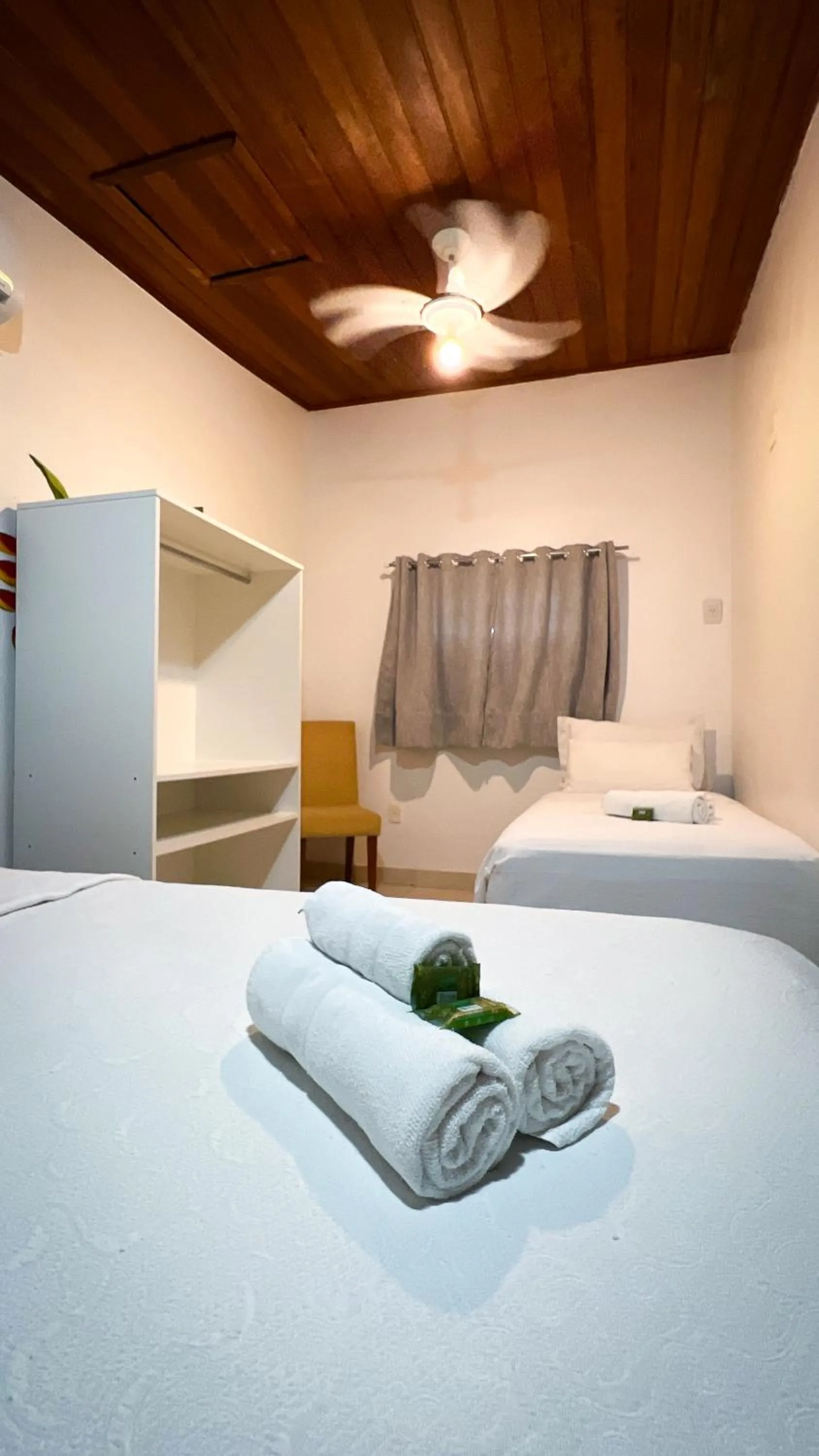 Bed in Pousada Praia e Conforto