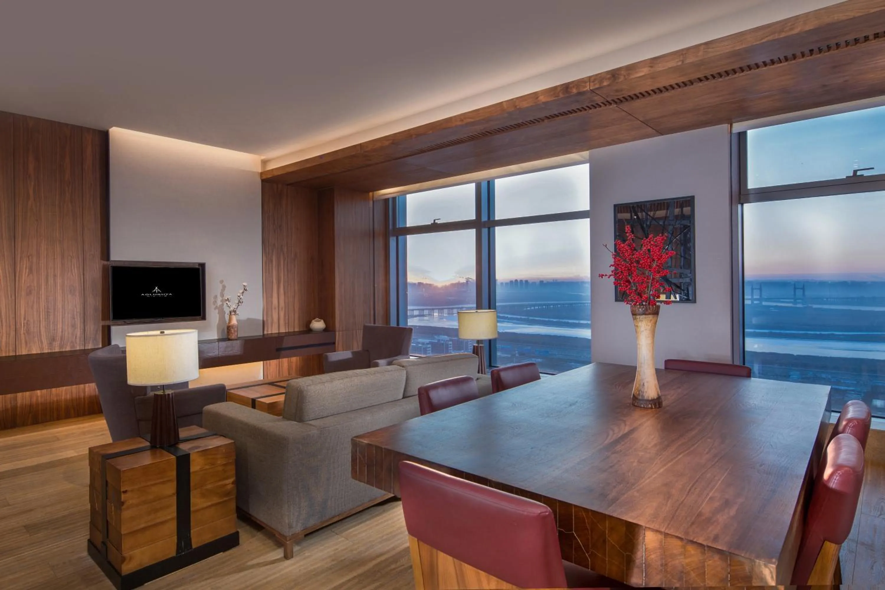 Living room in Aoluguya Hotel Harbin