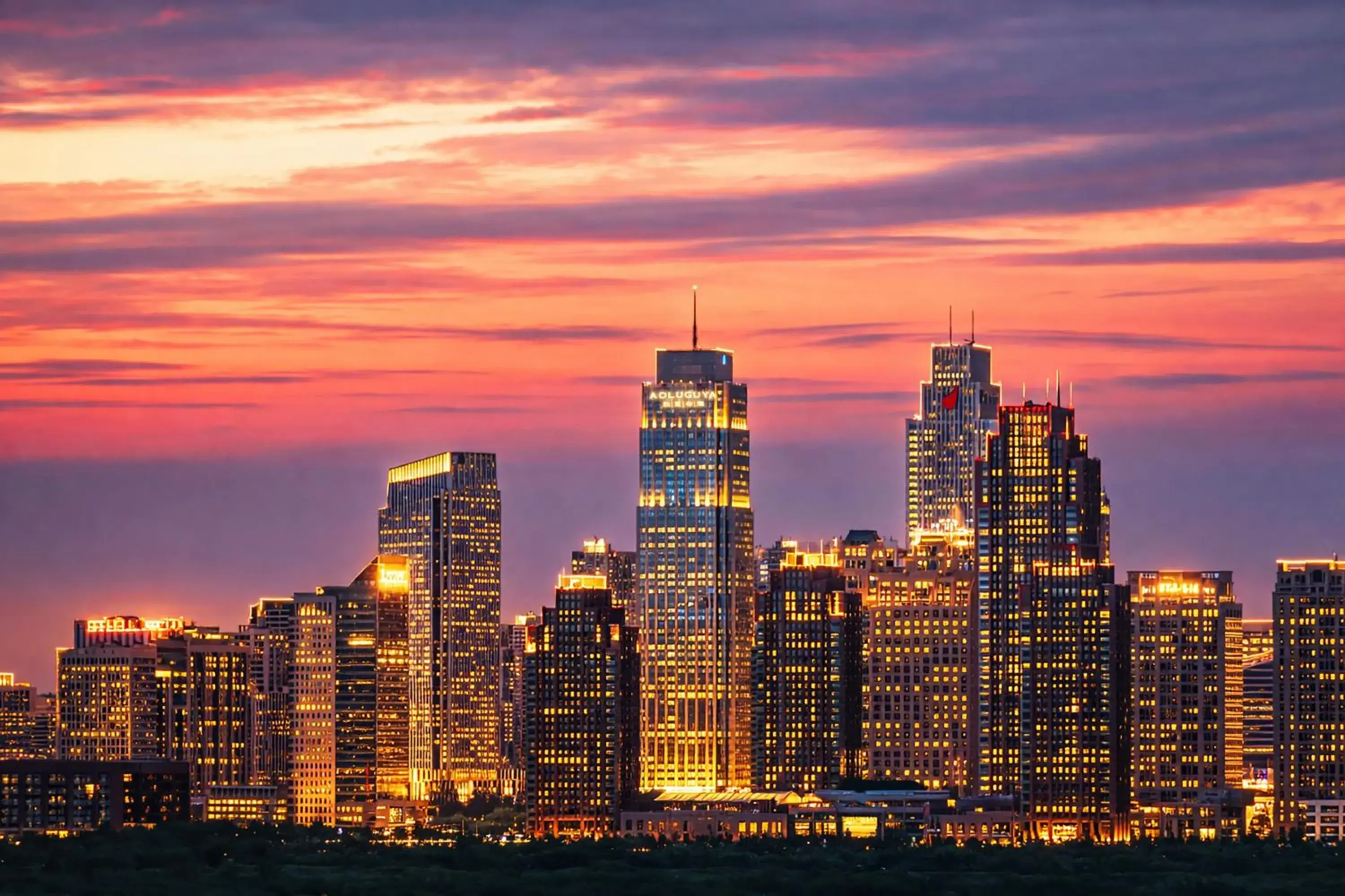 Property building in Aoluguya Hotel Harbin Property building in Aoluguya Hotel Harbin