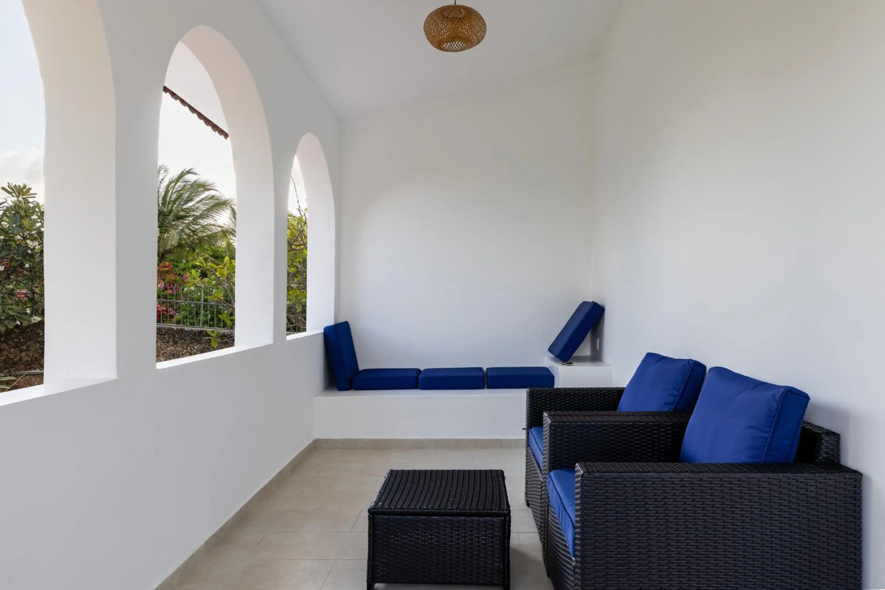 Seating area in Q Boutique Resort Malindi