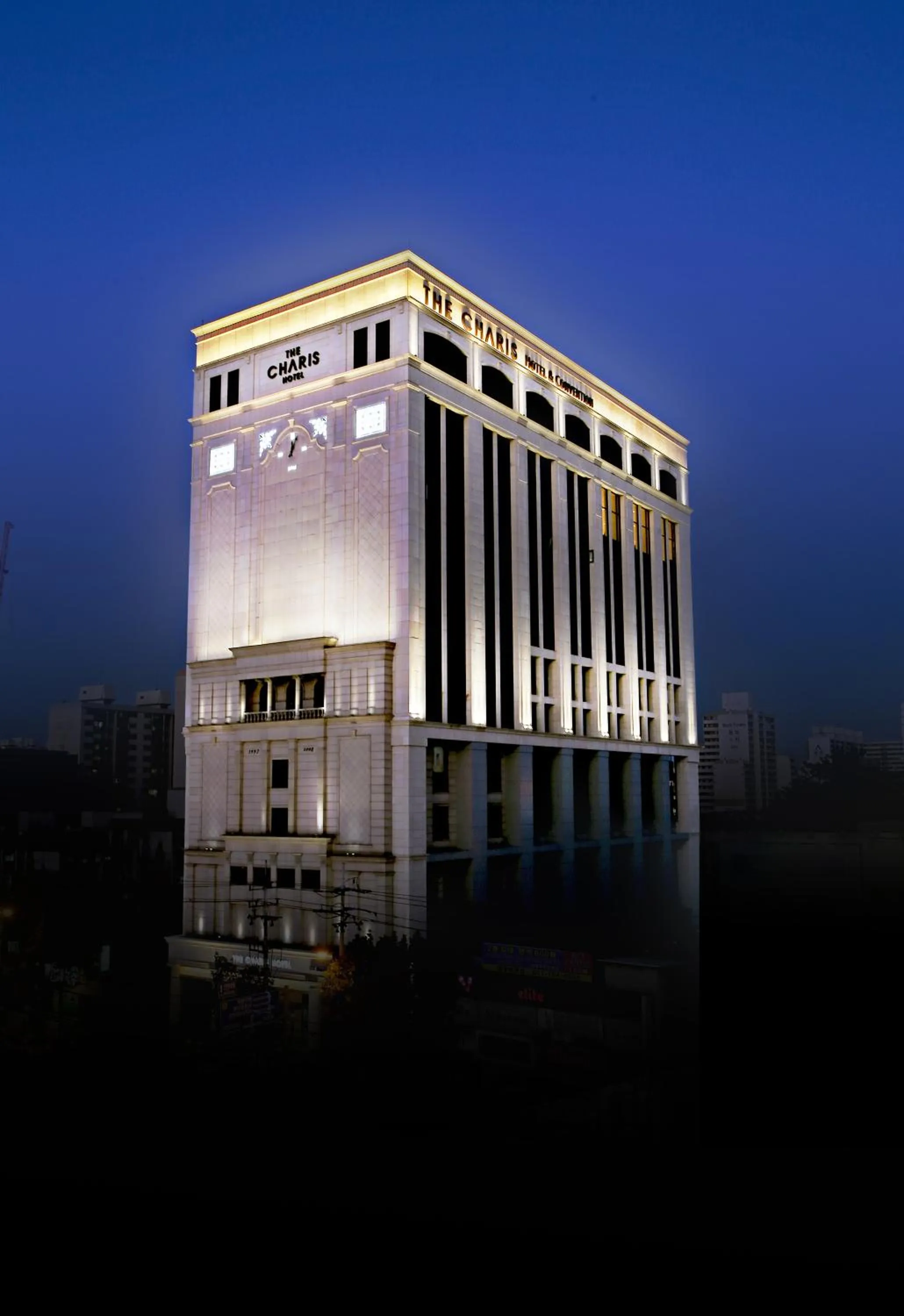 Facade/entrance in Charis Hotel