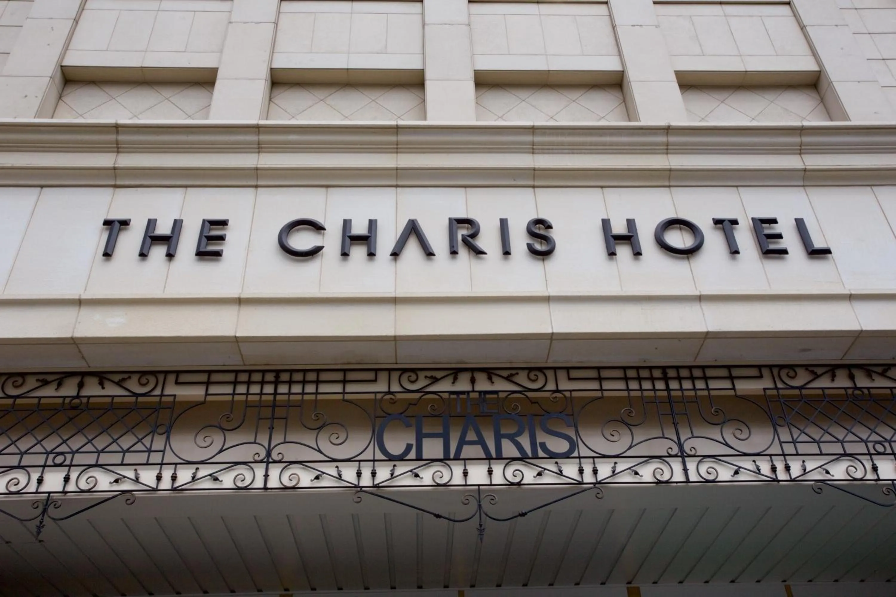Facade/entrance in Charis Hotel