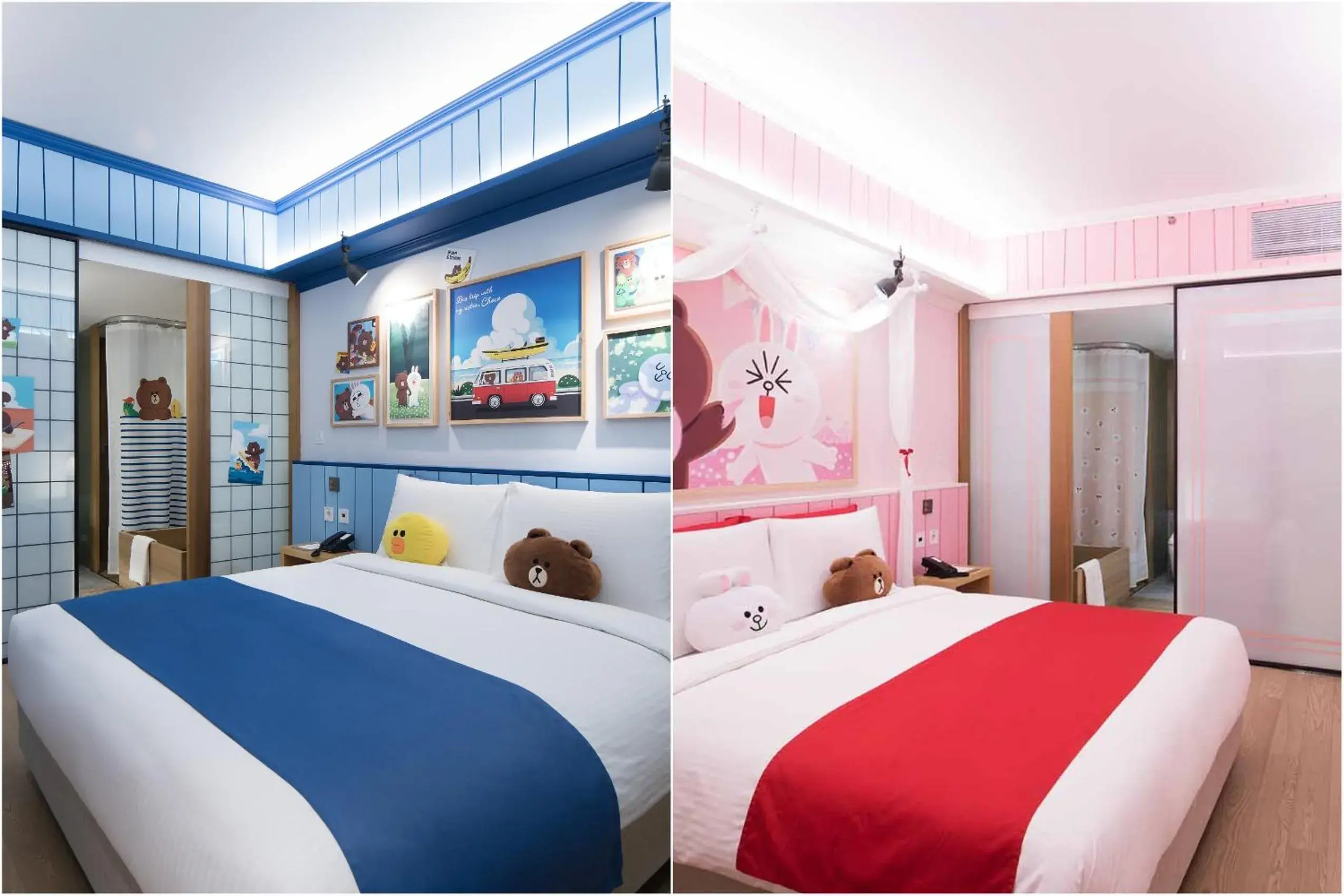 Line Friends Double Room (Brown/Cony not guaranteed) in Sotetsu Hotels The Splaisir Seoul Myeongdong Line Friends Double Room (Brown/Cony not guaranteed) in Sotetsu Hotels The Splaisir Seoul Myeongdong