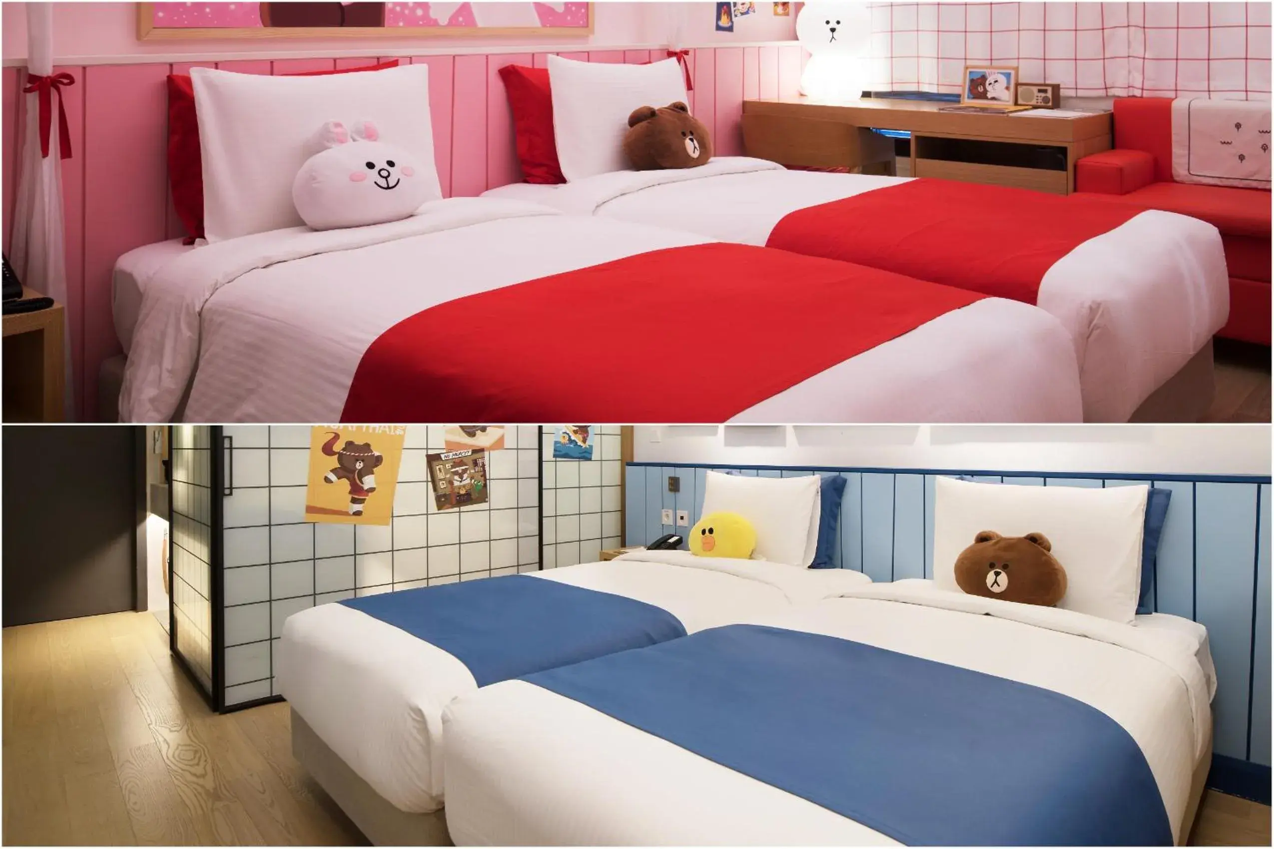 Line Friends Twin Room (Brown/Cony not guaranteed) in Sotetsu Hotels The Splaisir Seoul Myeongdong Line Friends Twin Room (Brown/Cony not guaranteed) in Sotetsu Hotels The Splaisir Seoul Myeongdong
