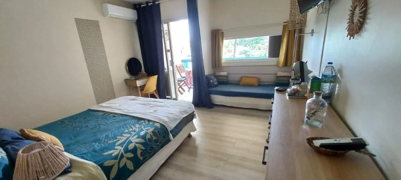 Bed in Charmant T1 avec vue sur la marina
