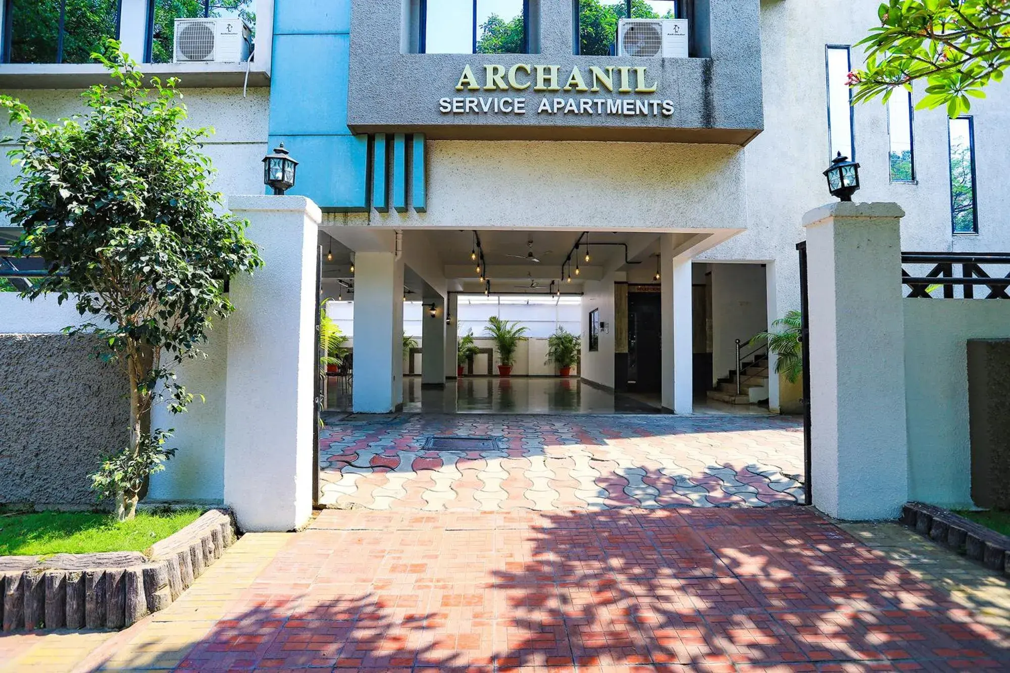 Facade/entrance in FabHotel Archanil Apartment - Sitanagar Cricket Ground Facade/entrance in FabHotel Archanil Apartment - Sitanagar Cricket Ground