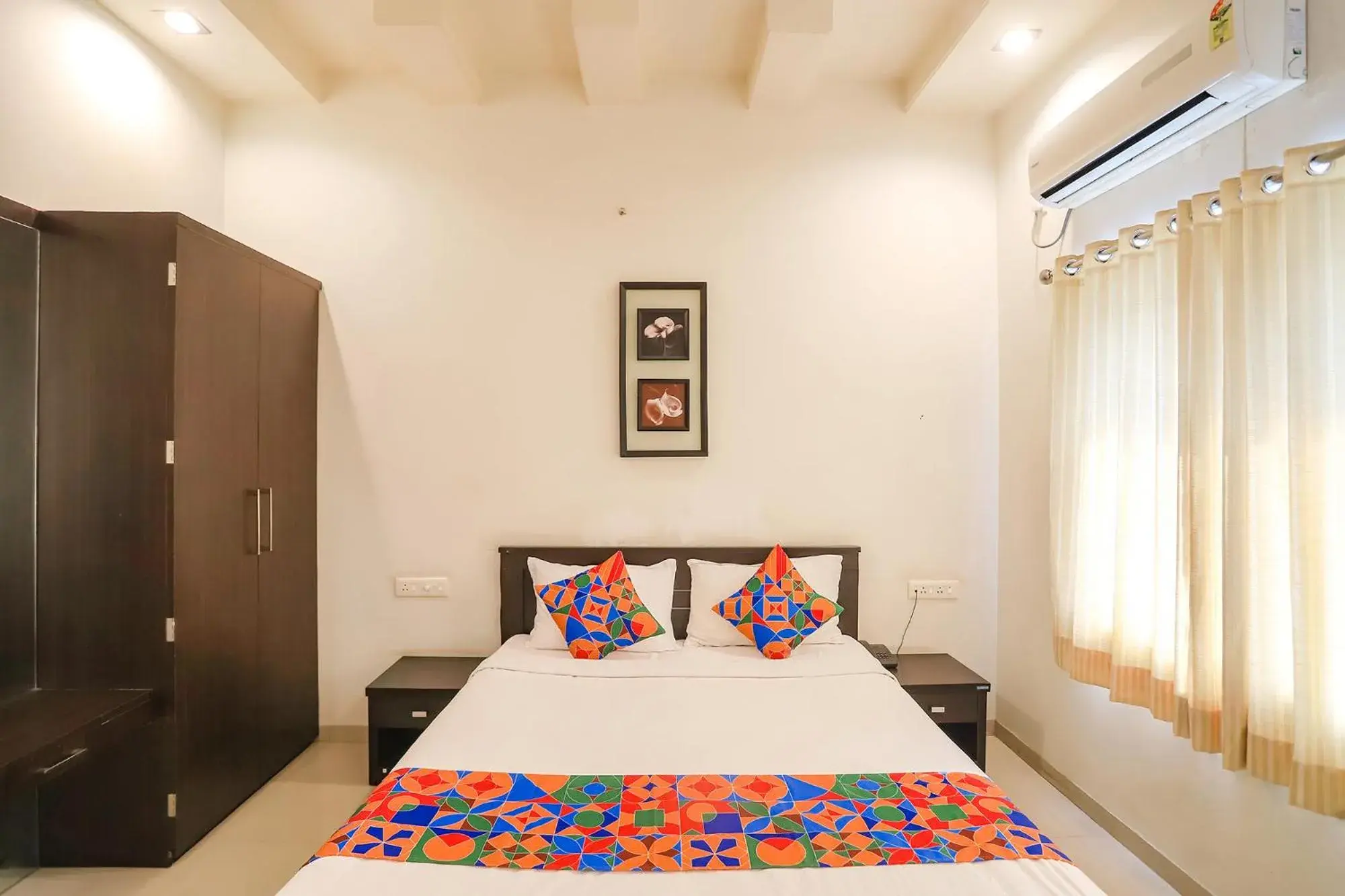 Bed in FabHotel Archanil Apartment - Sitanagar Cricket Ground Bed in FabHotel Archanil Apartment - Sitanagar Cricket Ground