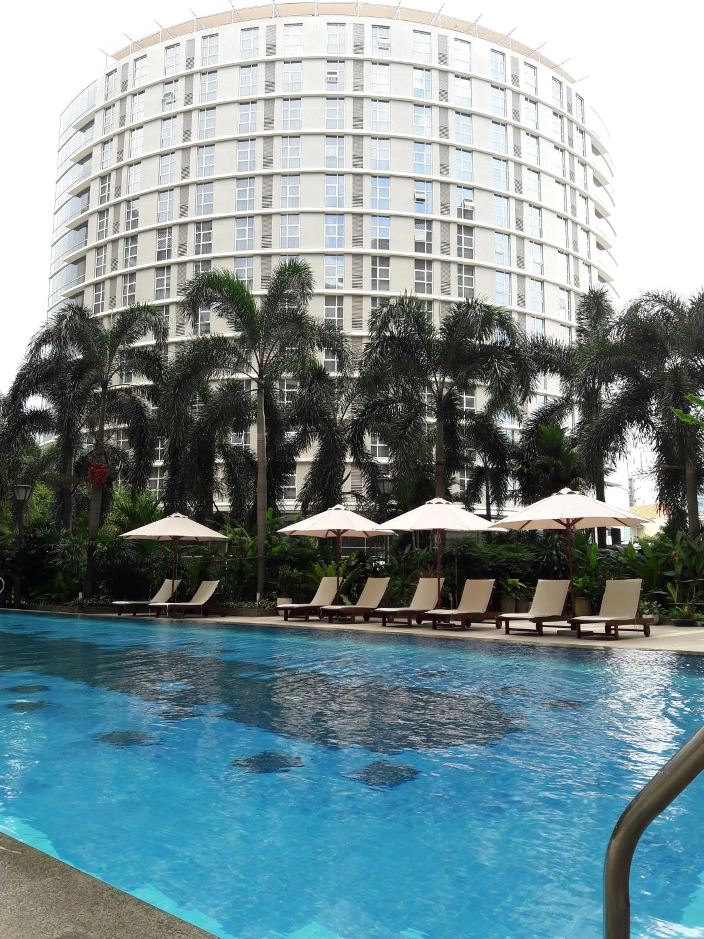 Swimming pool in Bluesky Serviced Apartment Airport Plaza