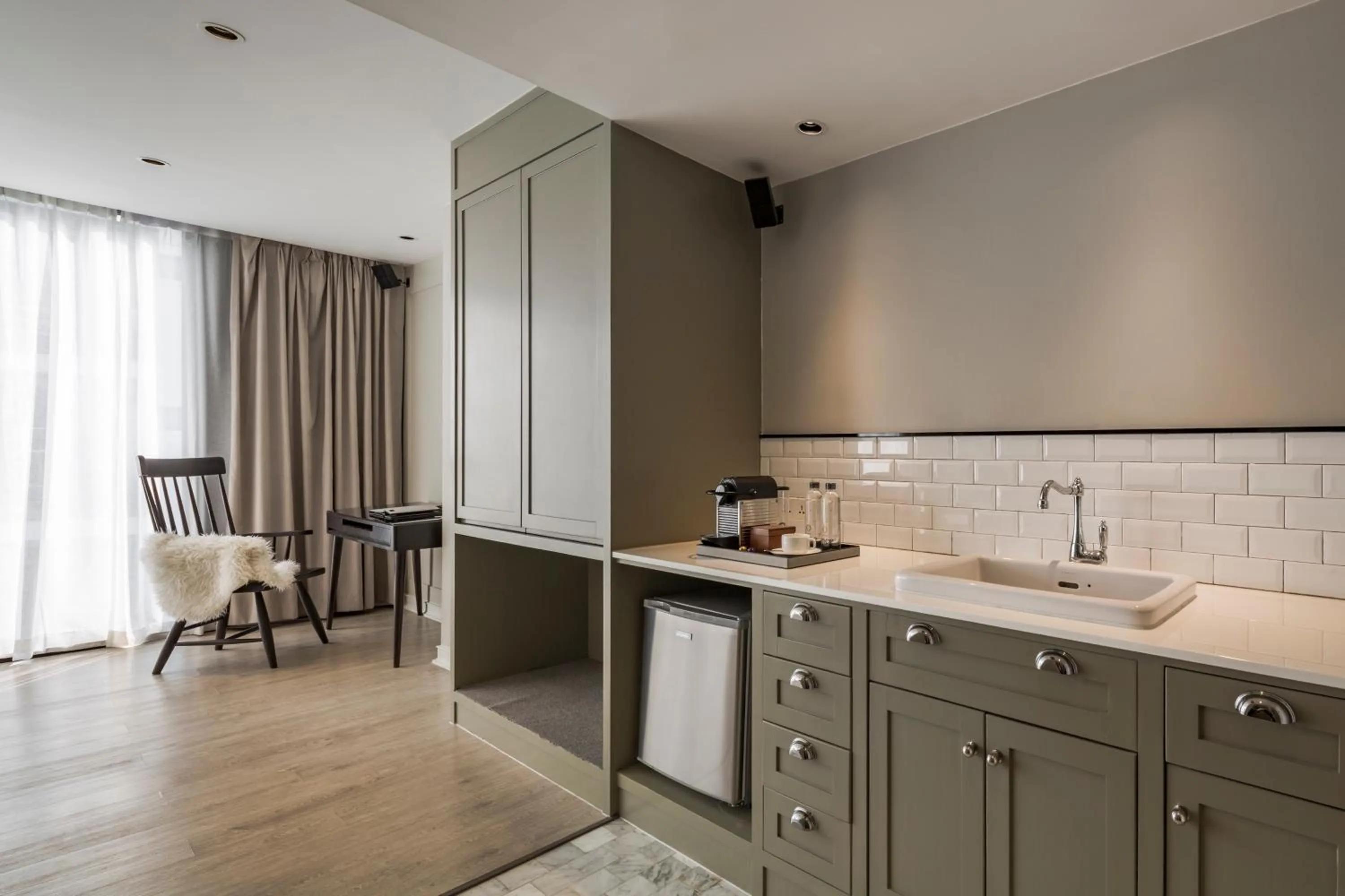 Kitchen or kitchenette in Hotel Once Bangkok