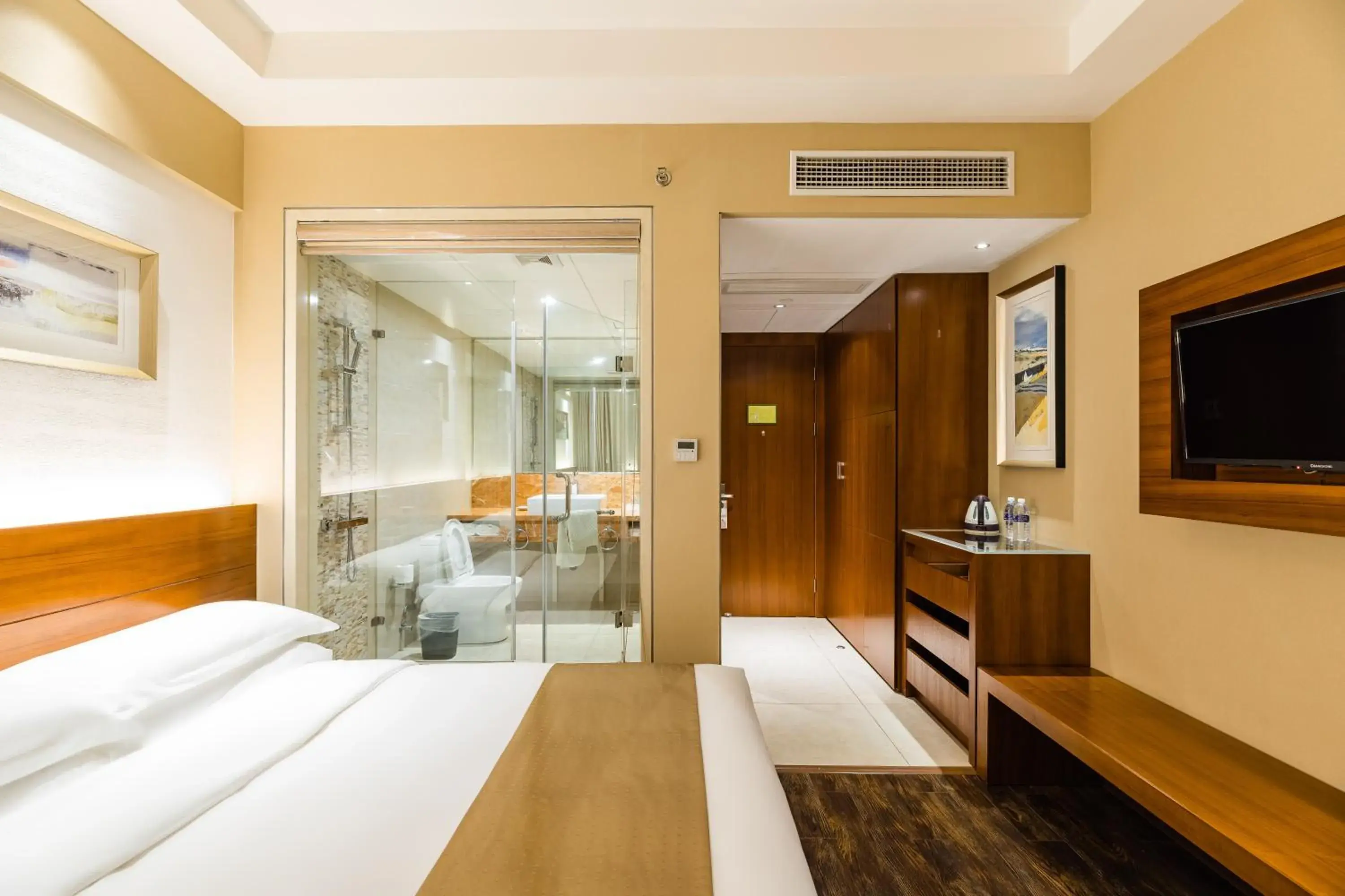 Photo of the whole room, Bed in Mai Xinge Boutique Hotel - Shanghai International Tourism Resort Chuansha Subway Station Photo of the whole room, Bed in Mai Xinge Boutique Hotel - Shanghai International Tourism Resort Chuansha Subway Station