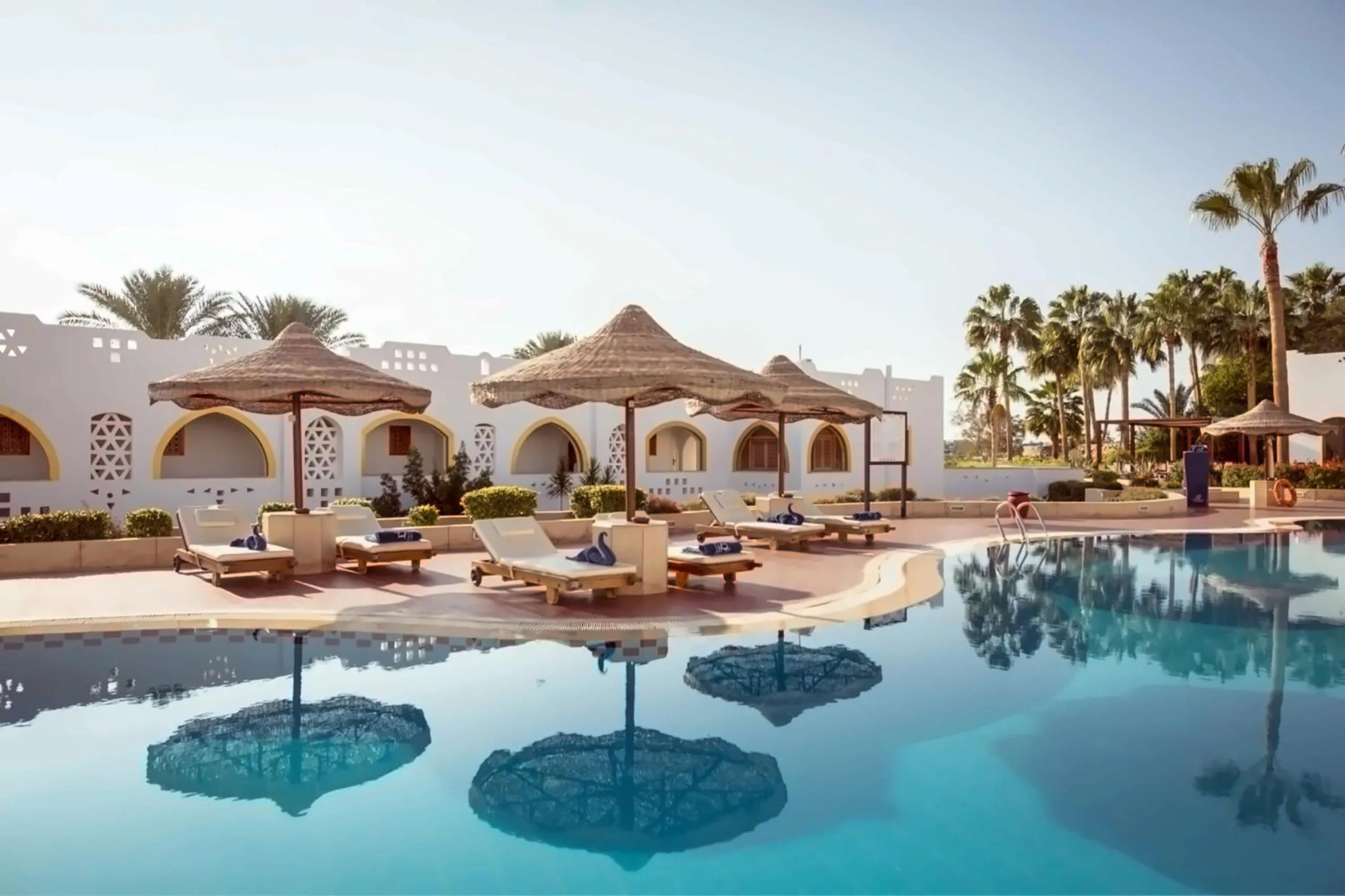 Swimming pool in Domina Coral Bay, private room, Prestige hotel