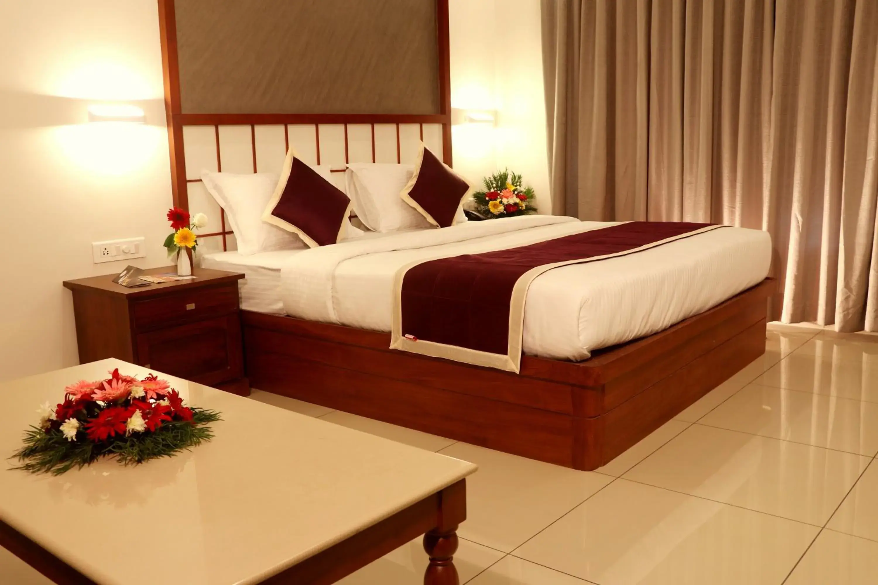 Bed in Bhasuri Inn Guruvayoor Bed in Bhasuri Inn Guruvayoor