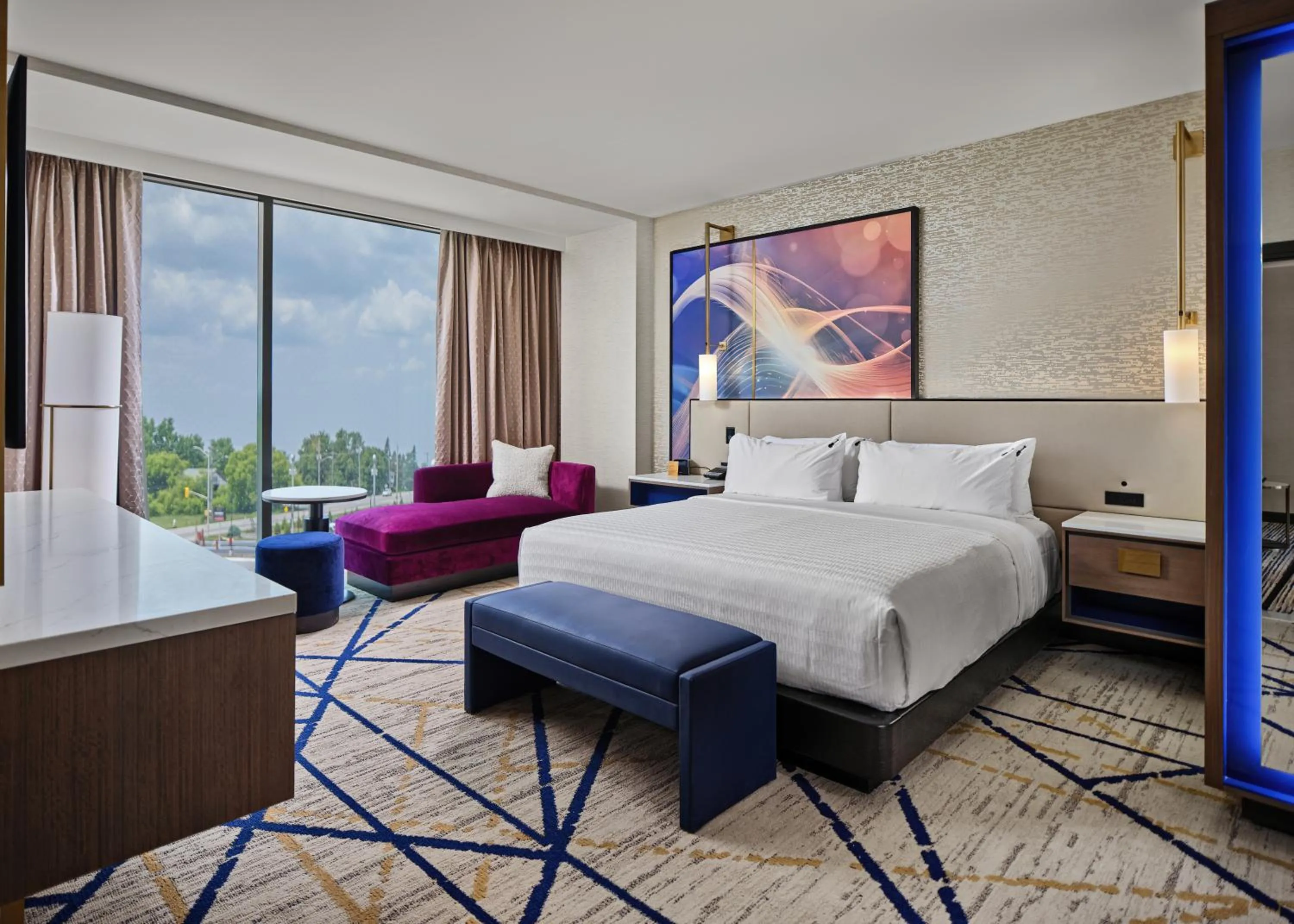 Bed in Hard Rock Hotel & Casino Ottawa