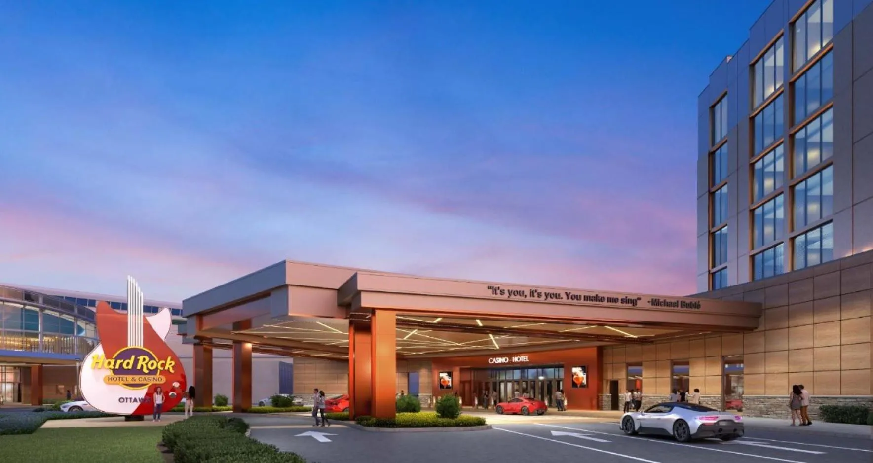 Property building in Hard Rock Hotel & Casino Ottawa