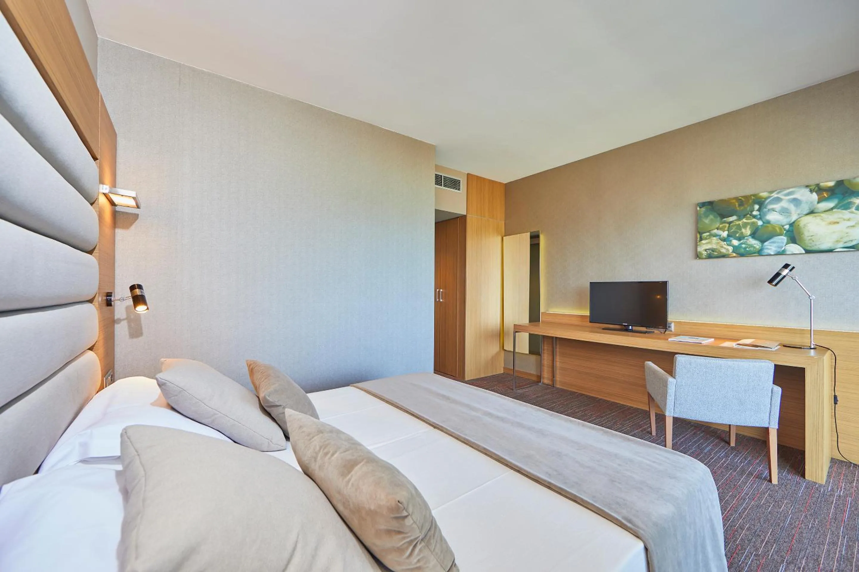 Twin Room with Balcony and side Sea View  in Hotel Playa Golf - Adults Only